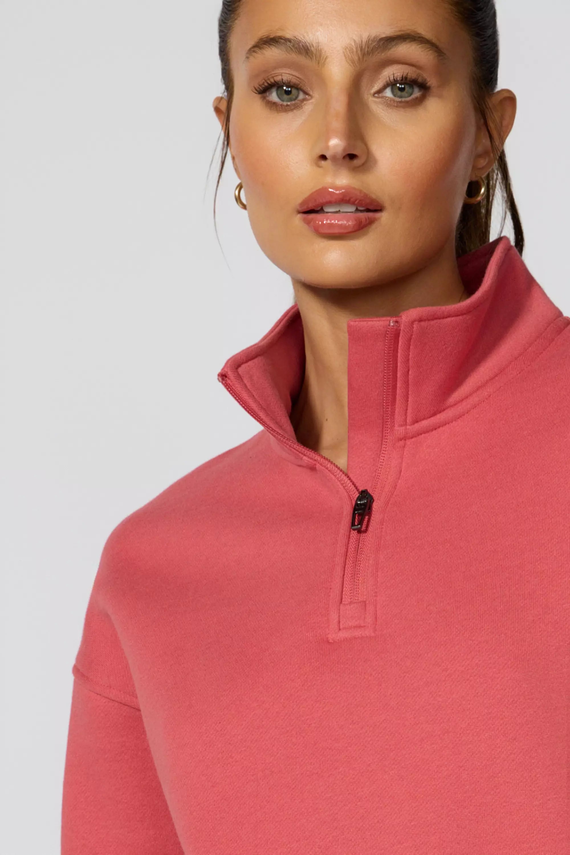 Luxefleece 1/4 Zip - Mineral Rojo