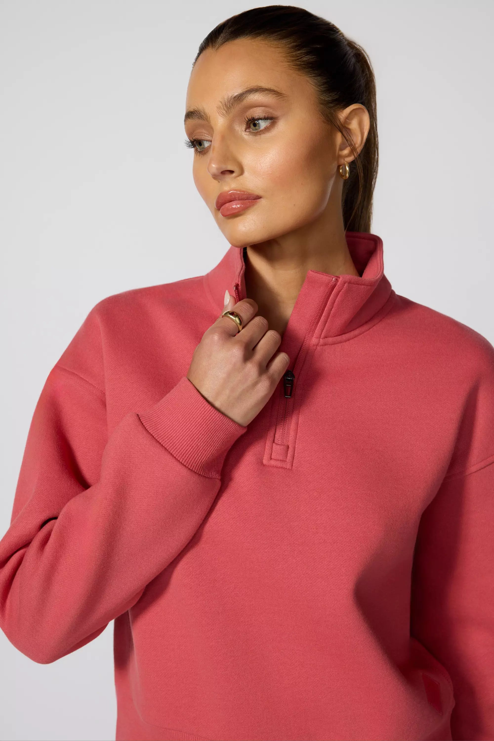 Luxefleece 1/4 Zip - Mineral Rojo