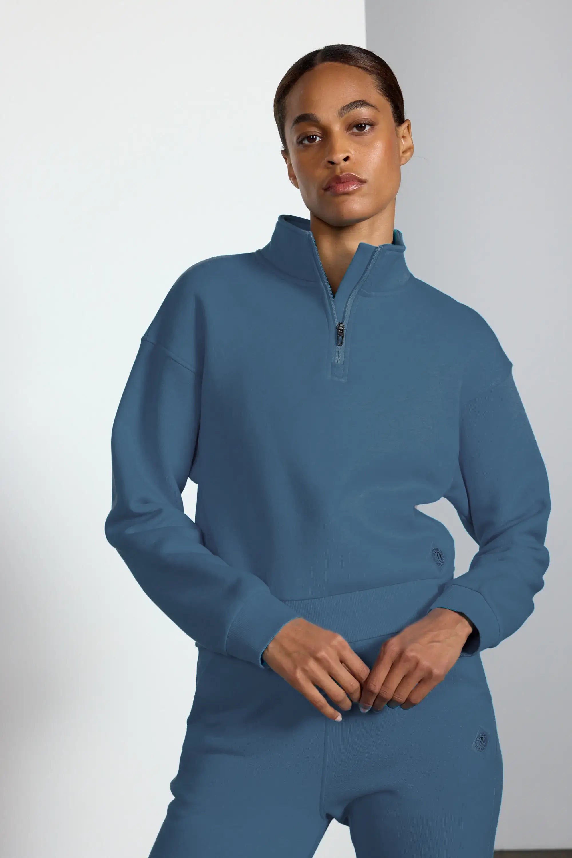 Luxefleece 1/4 Zip  - Petrol Blue