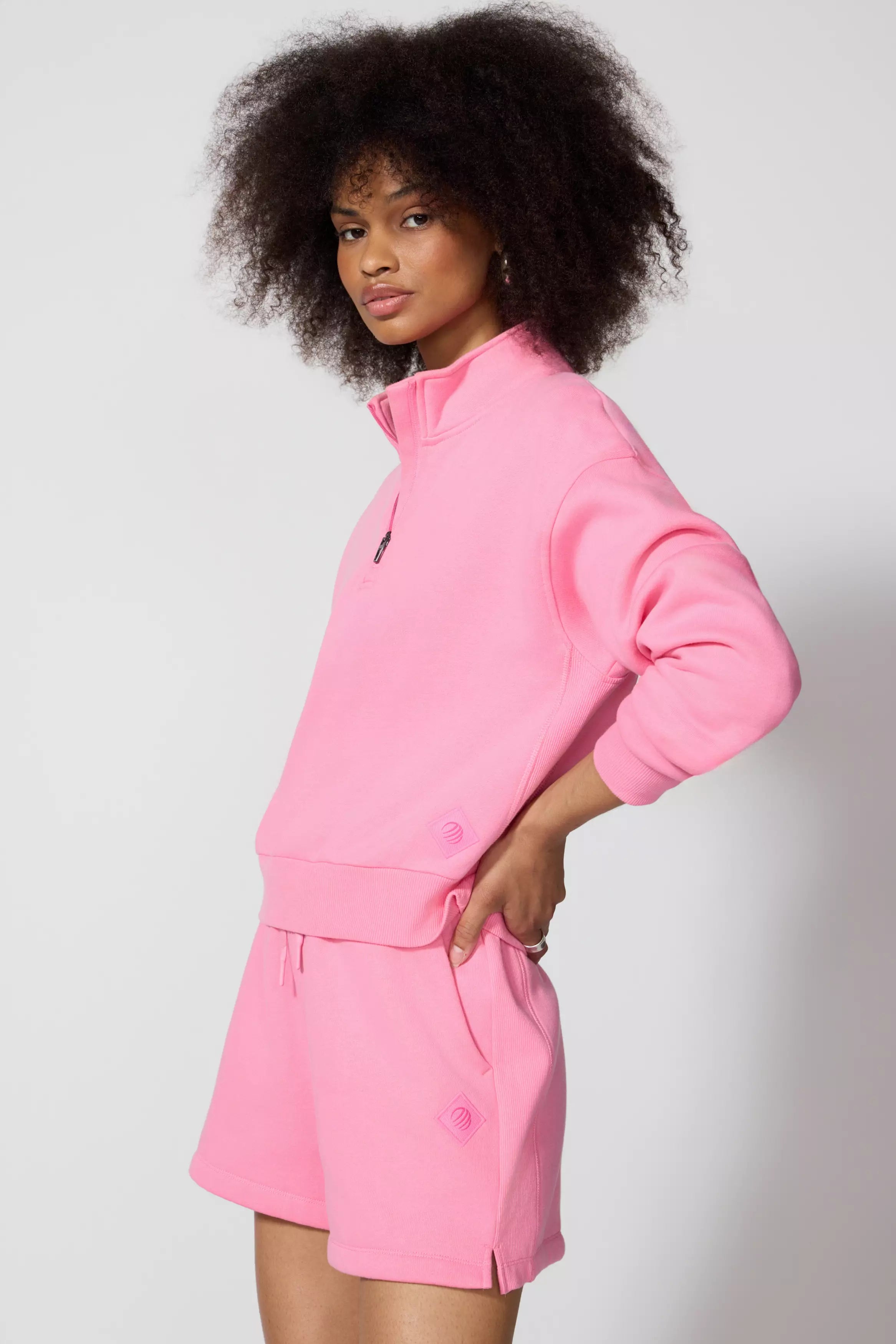 Luxefleece 1/4 Zip - Sachet Pink