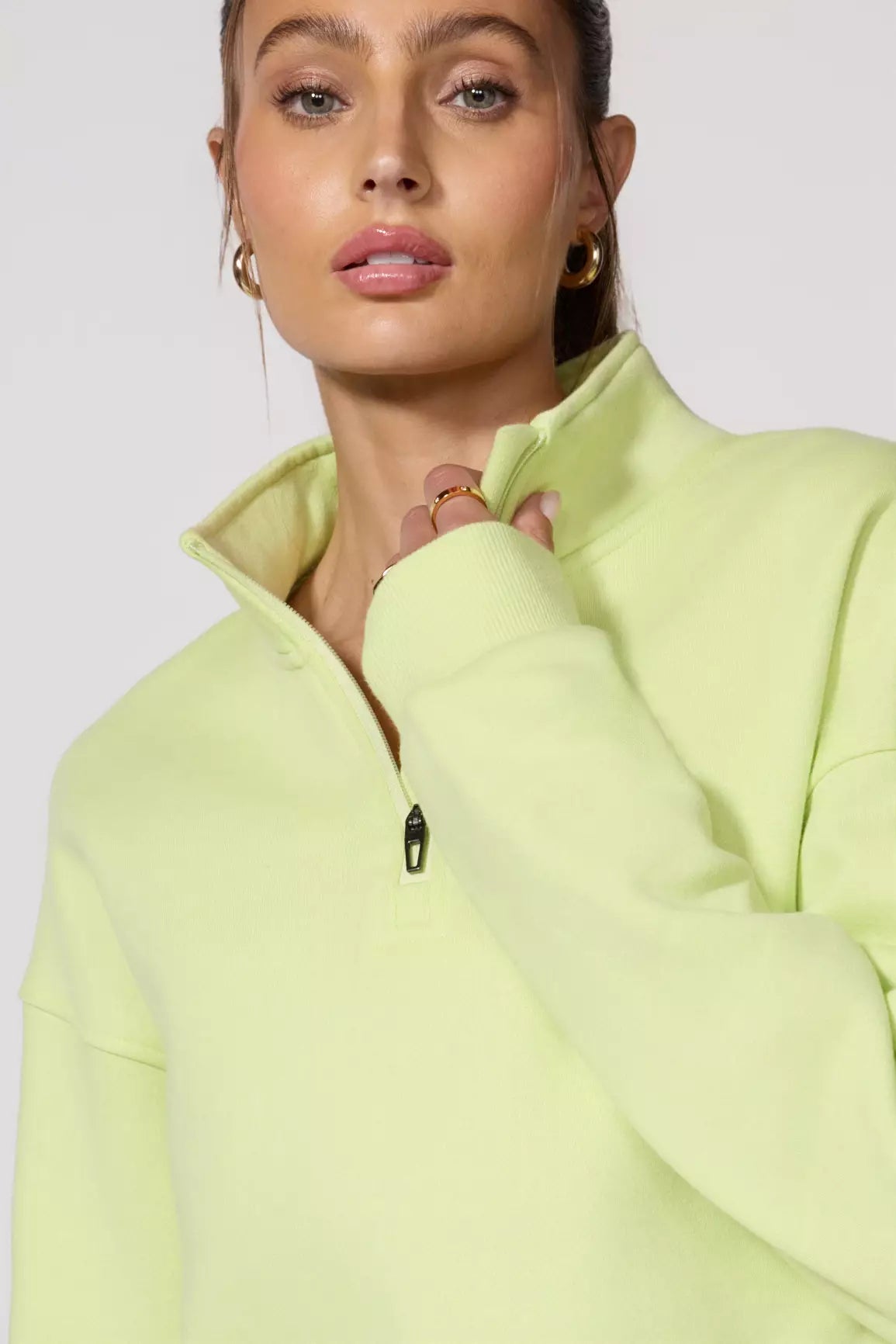 Luxefleece 1/4 Zip - Shadow Lime