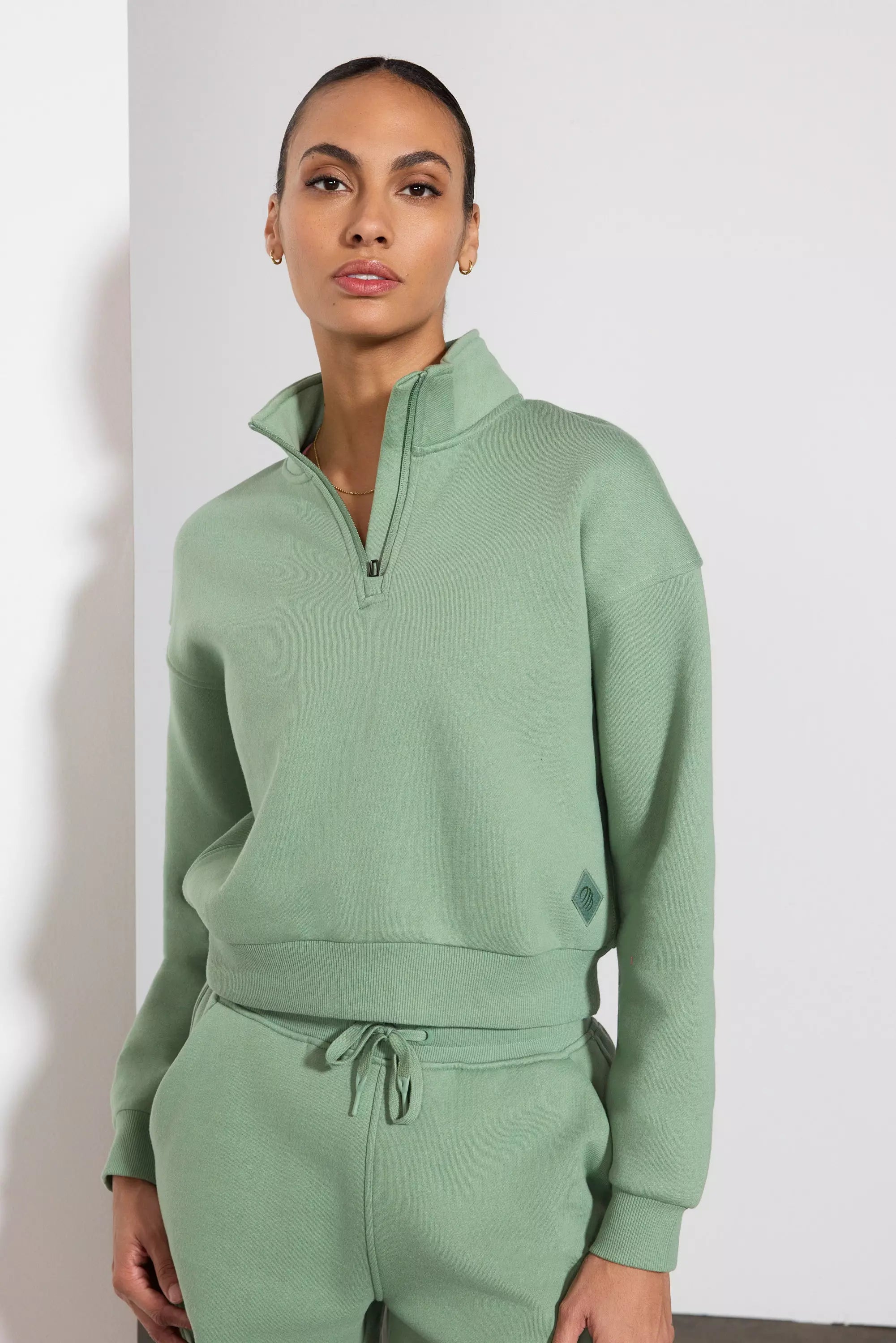 Comfort Fleece 1/4 Zip  - Hedge Green