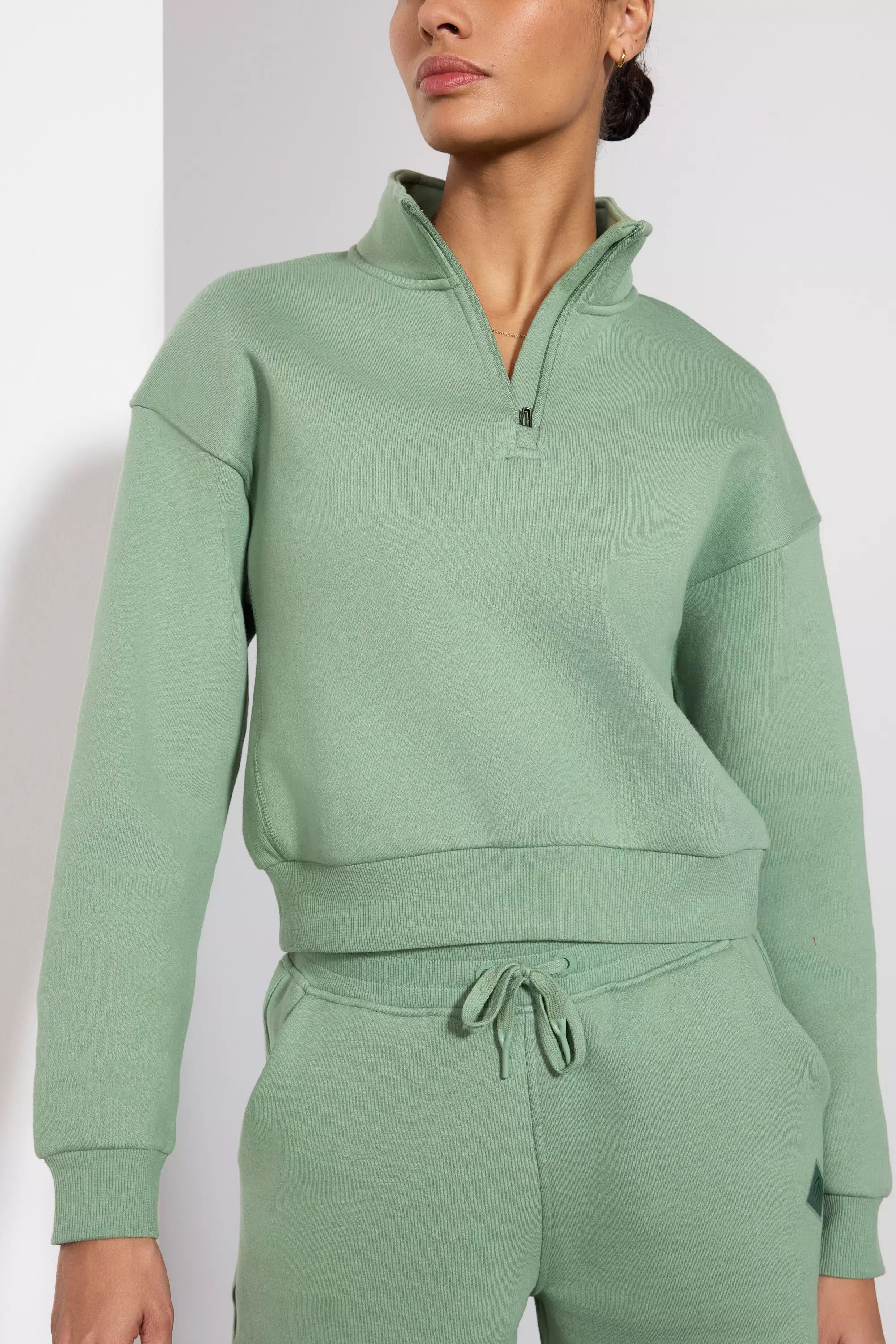 Comfort Fleece 1/4 Zip  - Hedge Green