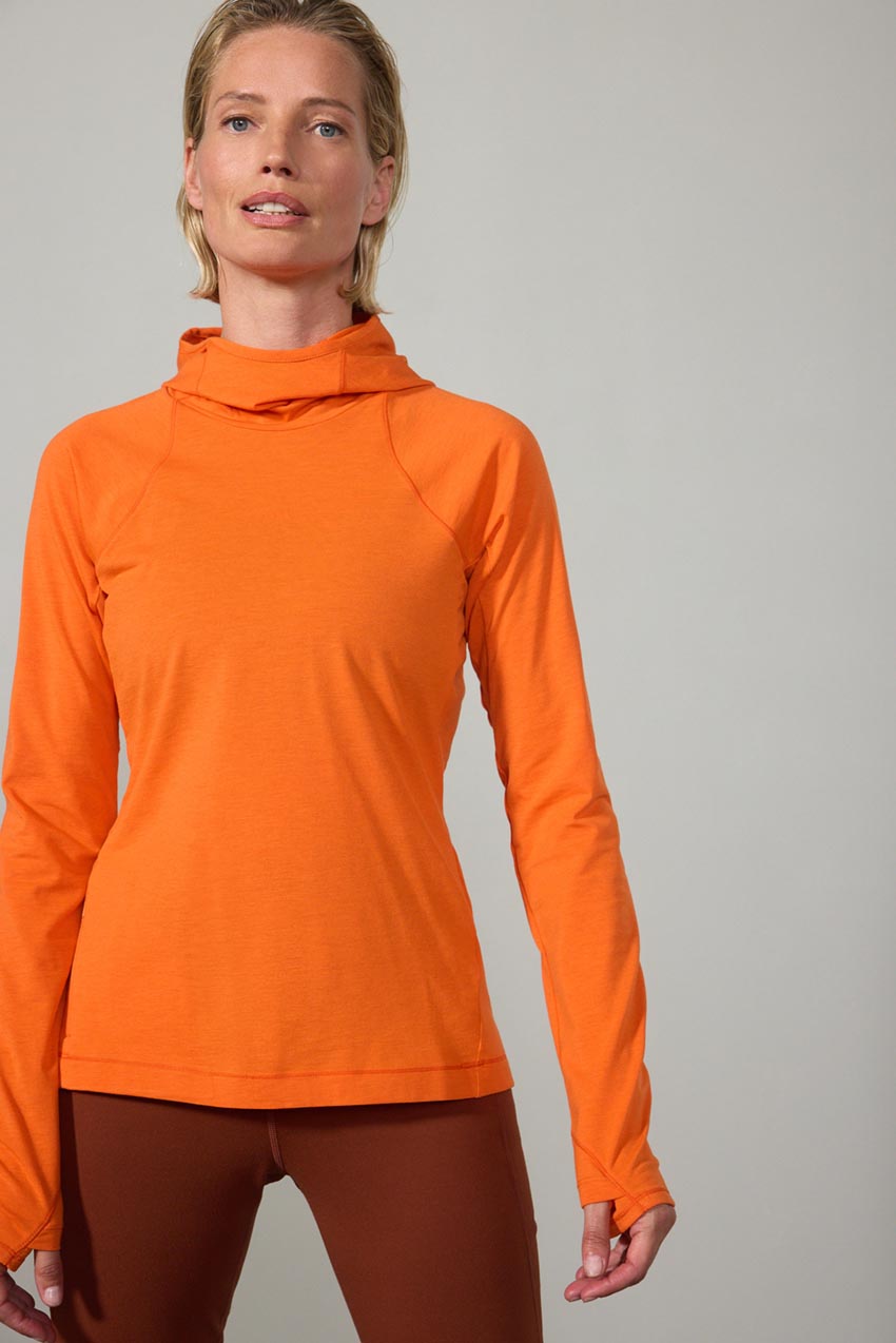 Orbit Recycled Polyester Scuba Hood Long Sleeve Top – MPG Sport Canada