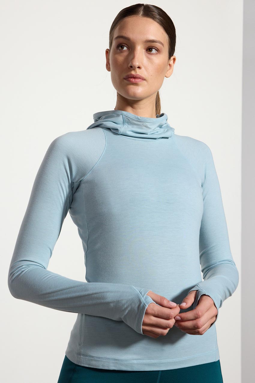 Orbit Hooded Long Sleeve Top