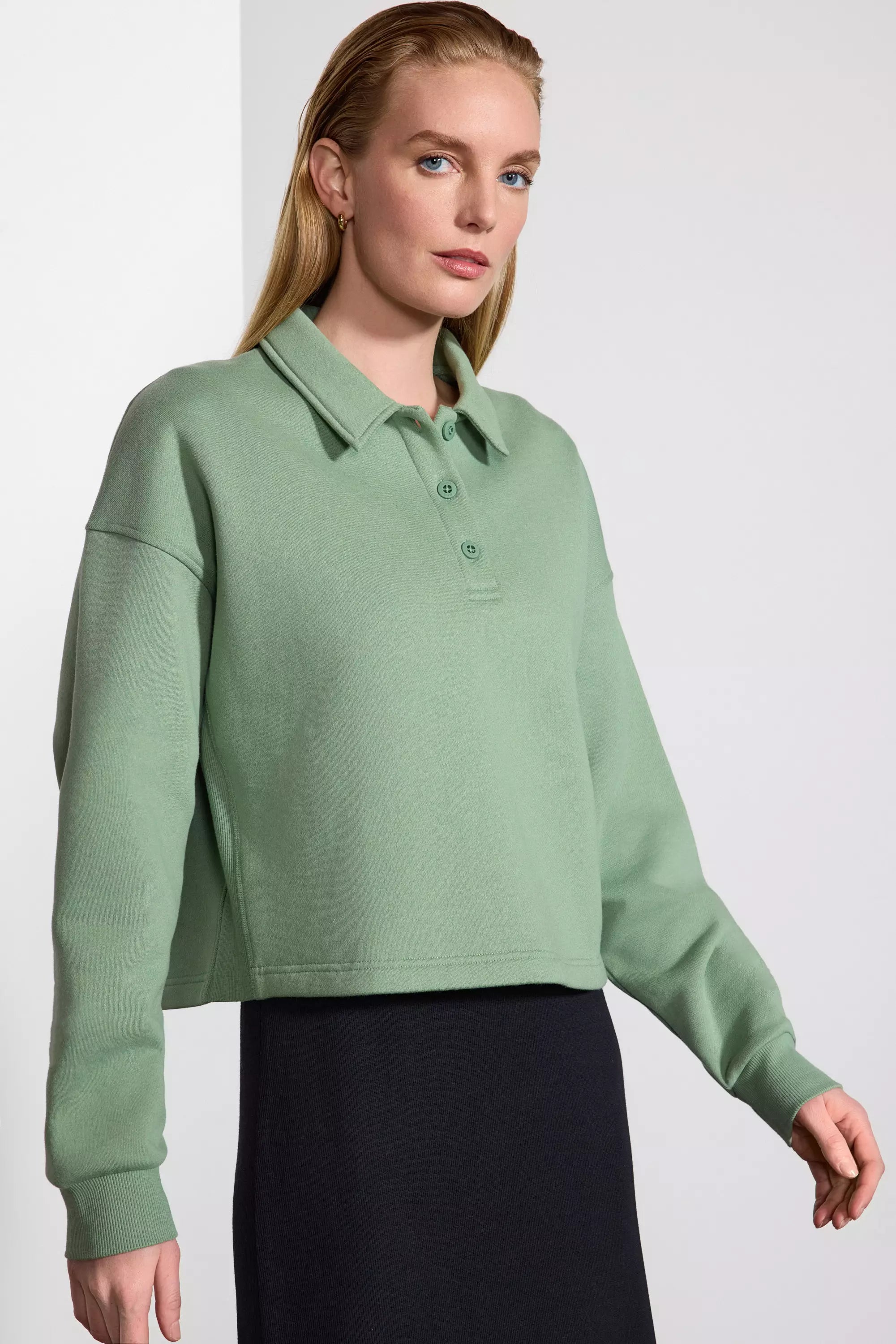 Luxefleece Polo - Hedge Green