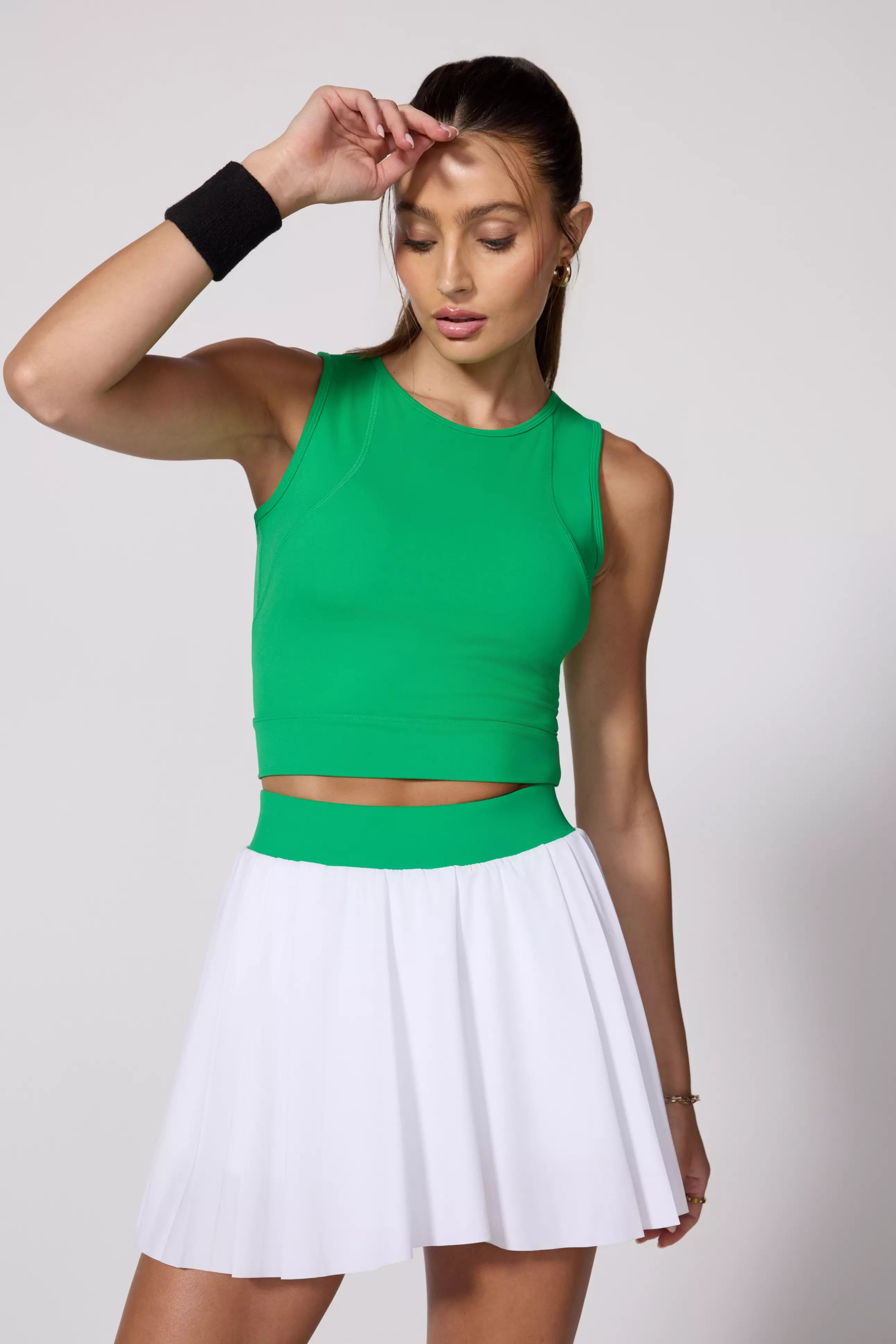 Vital Cropped Tank - Fern Green