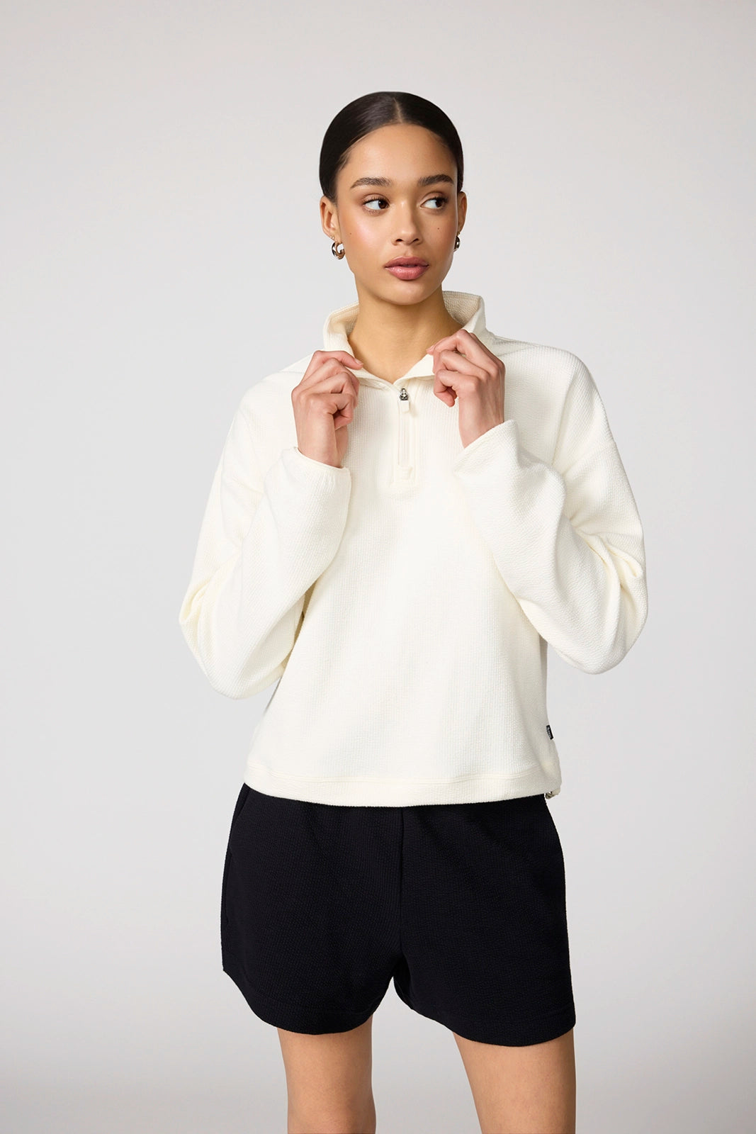 Solace 1/2 Zip Pullover - Vanilla