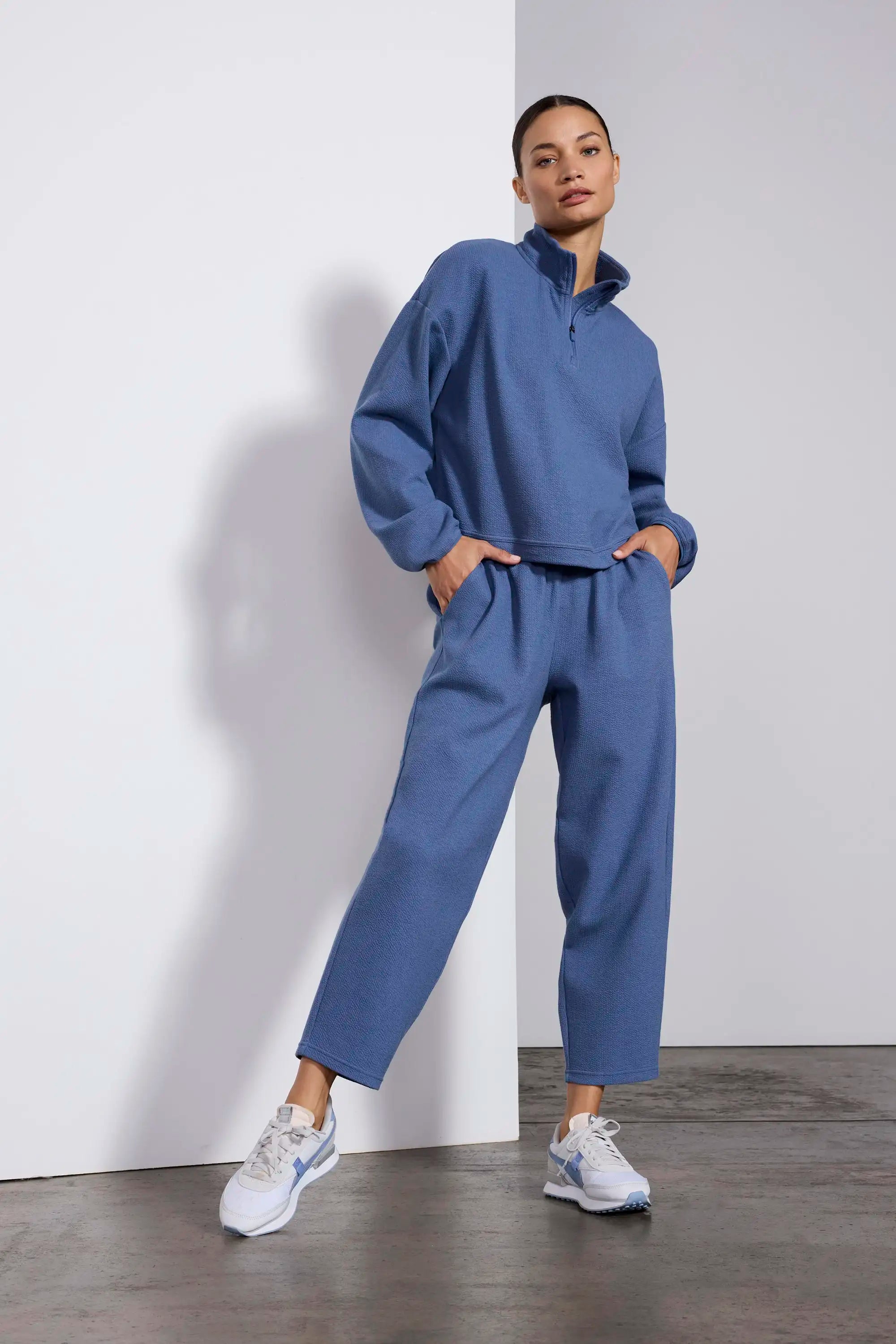 Solace 1/2 Zip Pullover - Petrol Blue