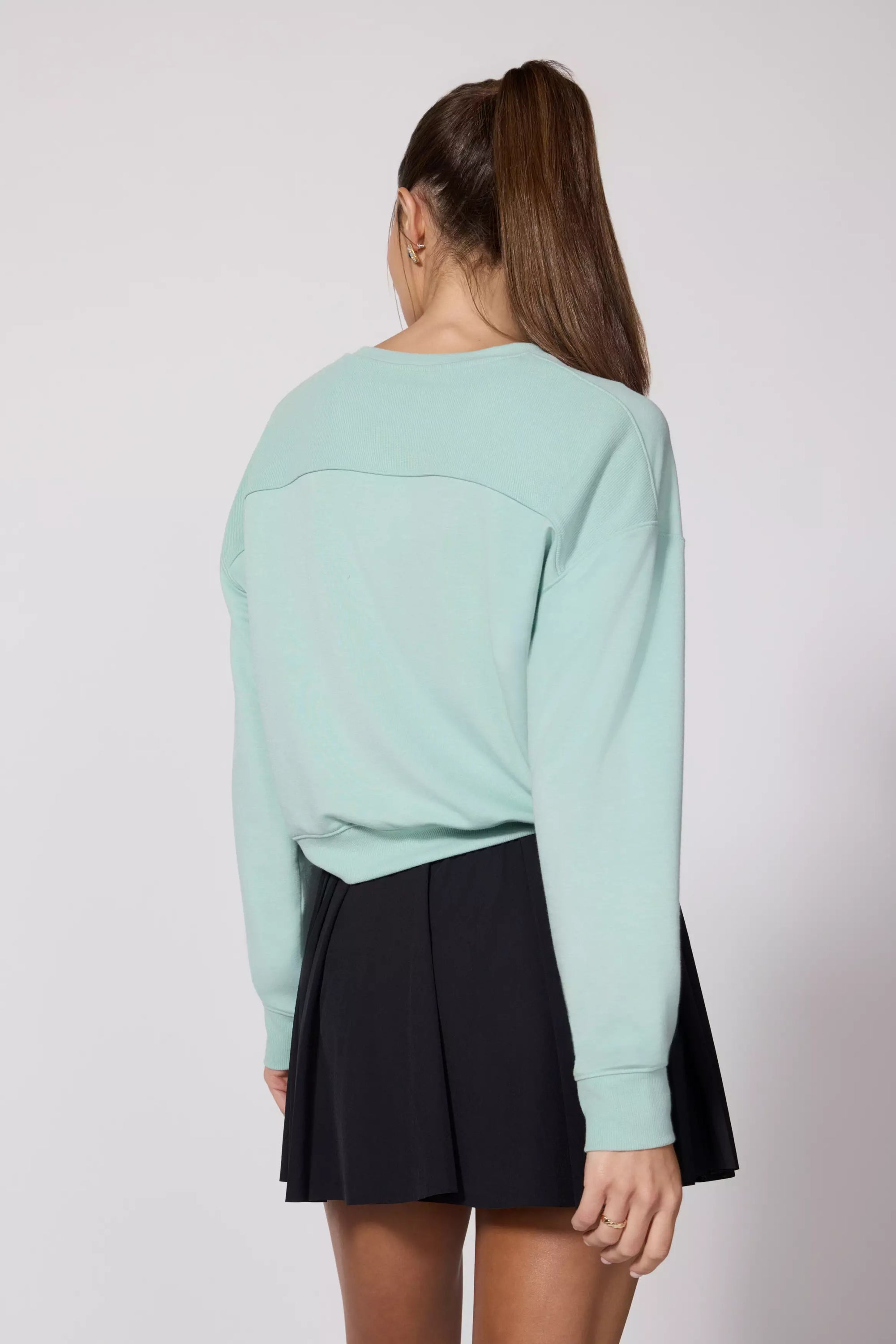 Serene Cropped Long Sleeve Pullover Top