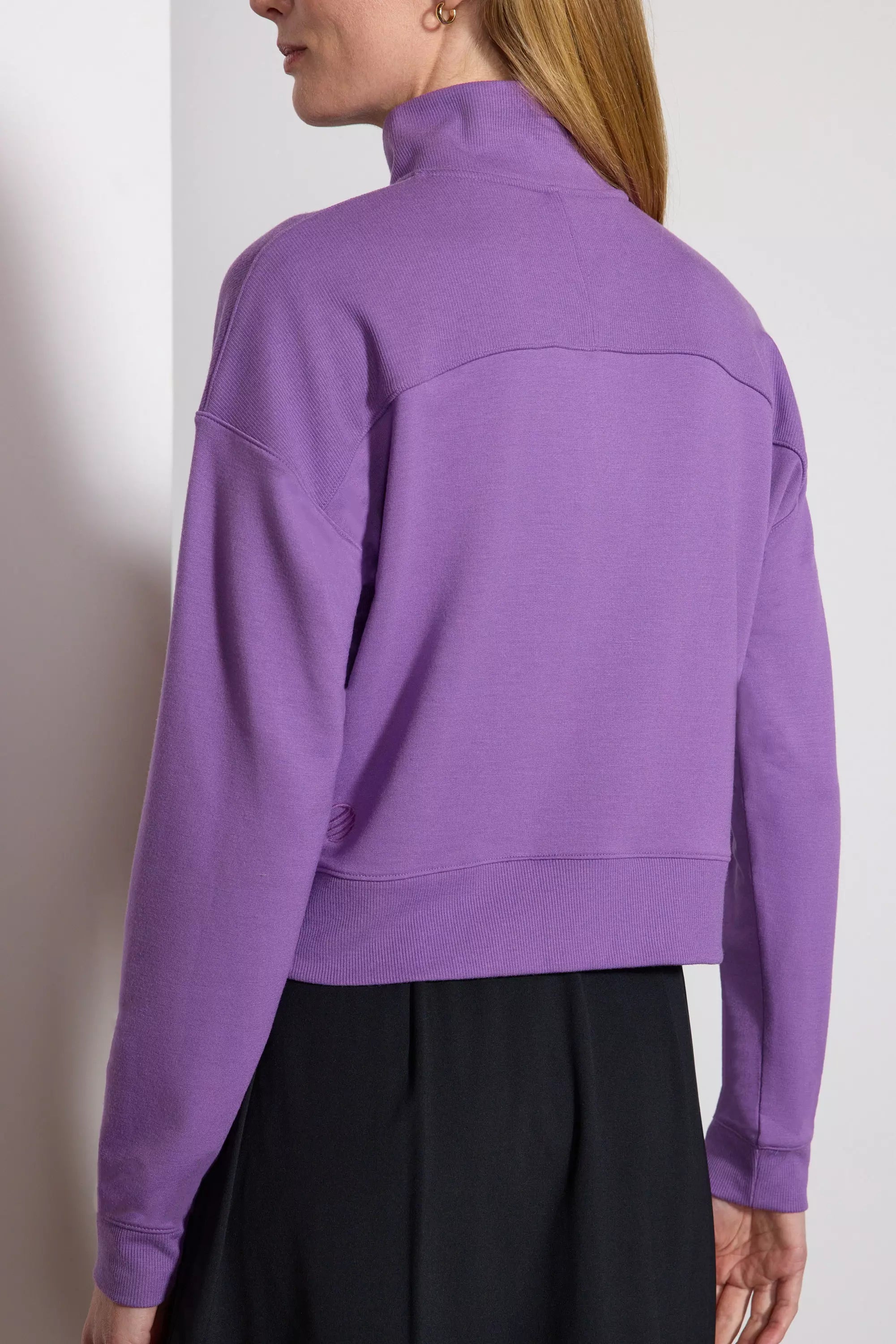 Lellón acogedor Relajado 1/4 Zip - Dewberry