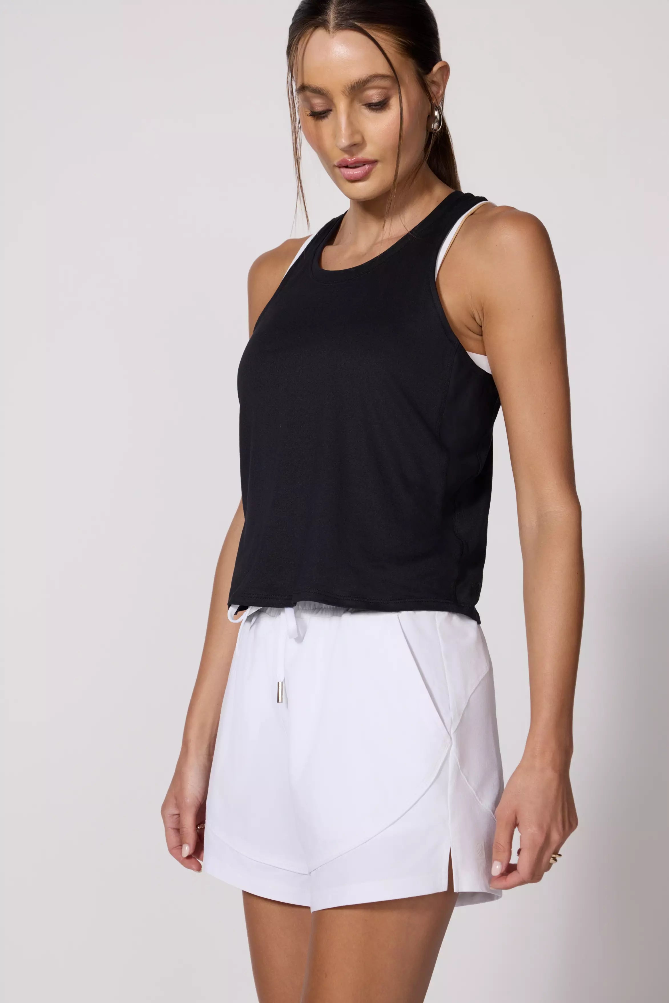 Pace Mesh Panelled Relaxed Fit Tank Top