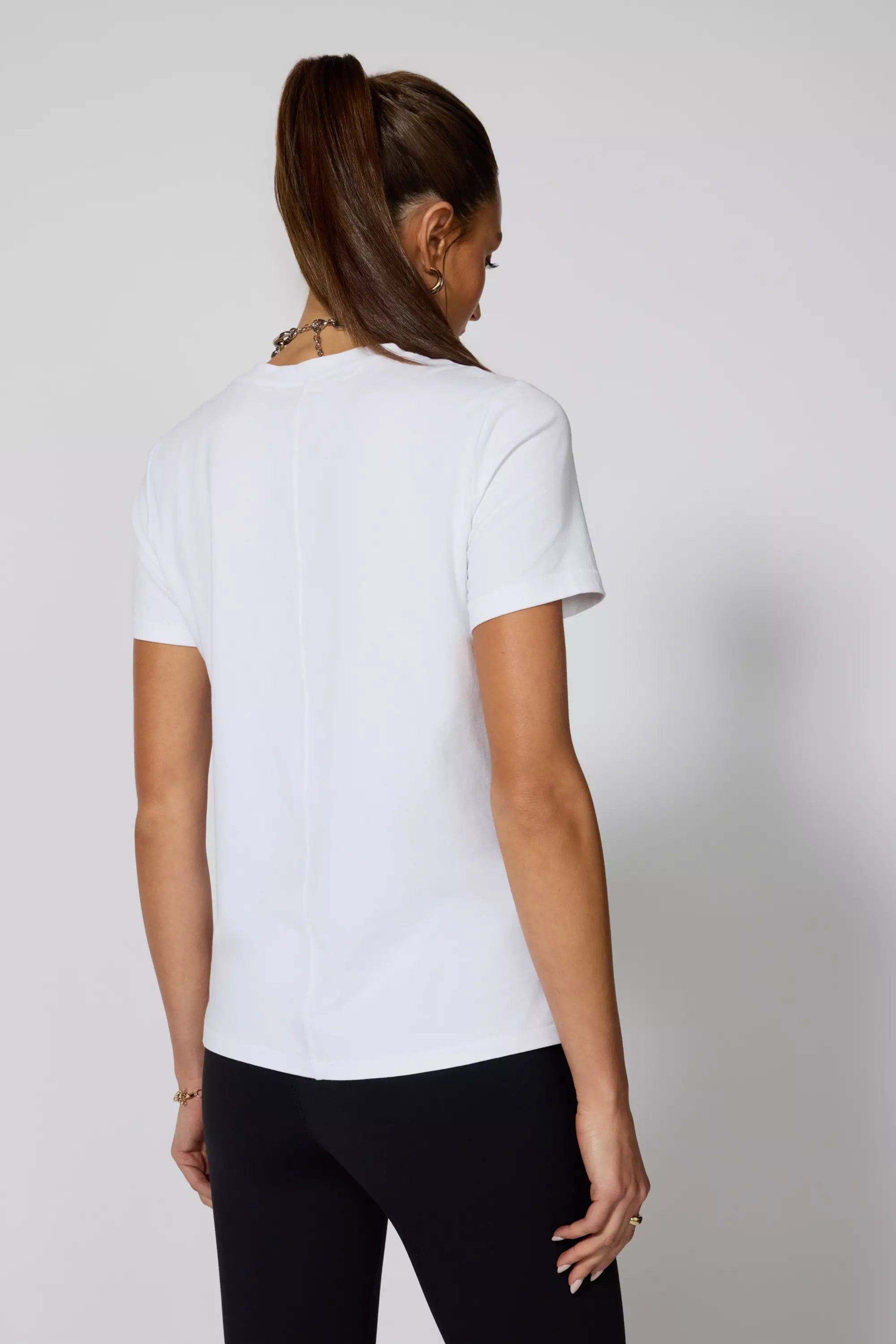 Pima Cotton Classic Fit Tee - blanc