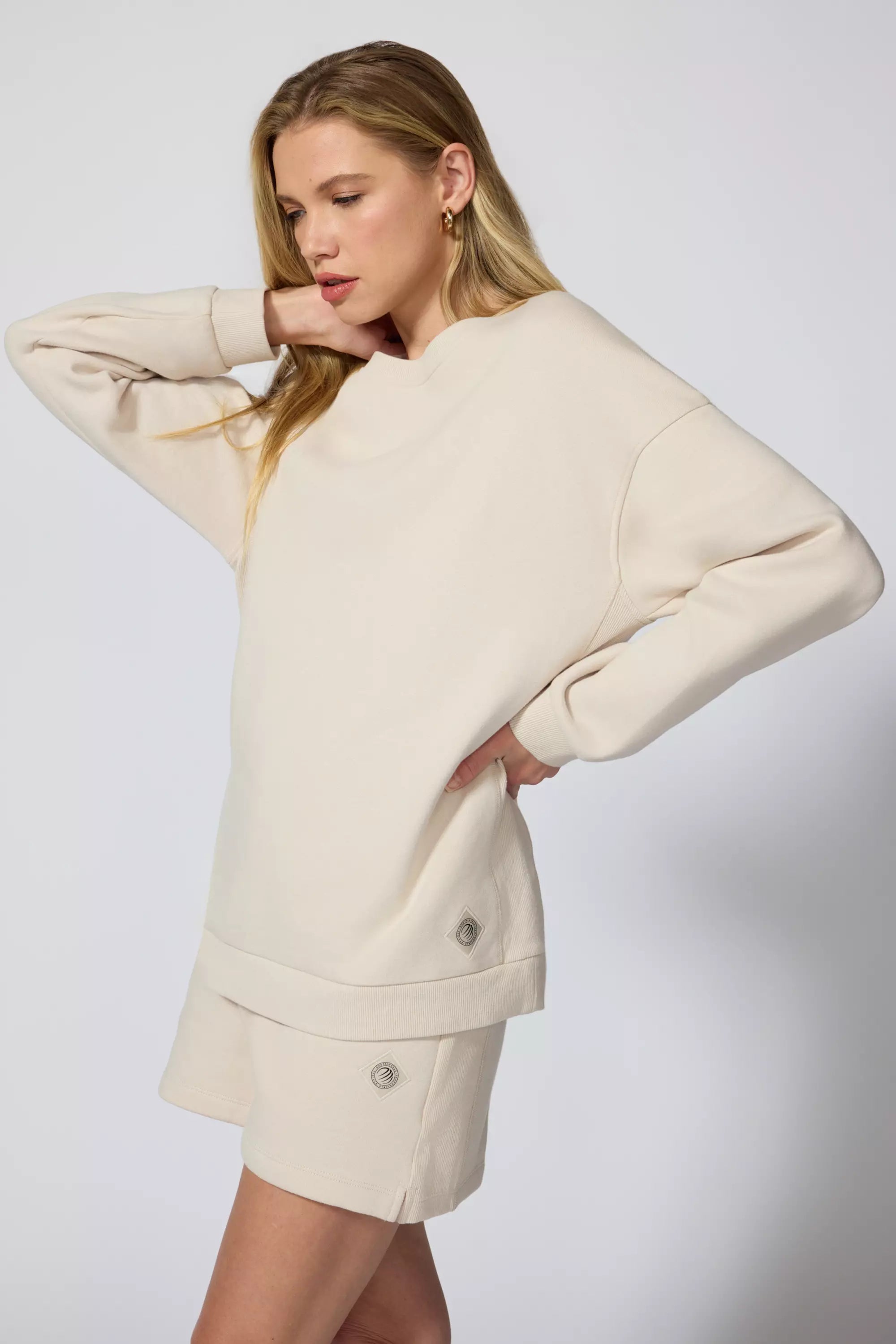 Comfort Fleece Relaxed Sweatshirt - Stone
