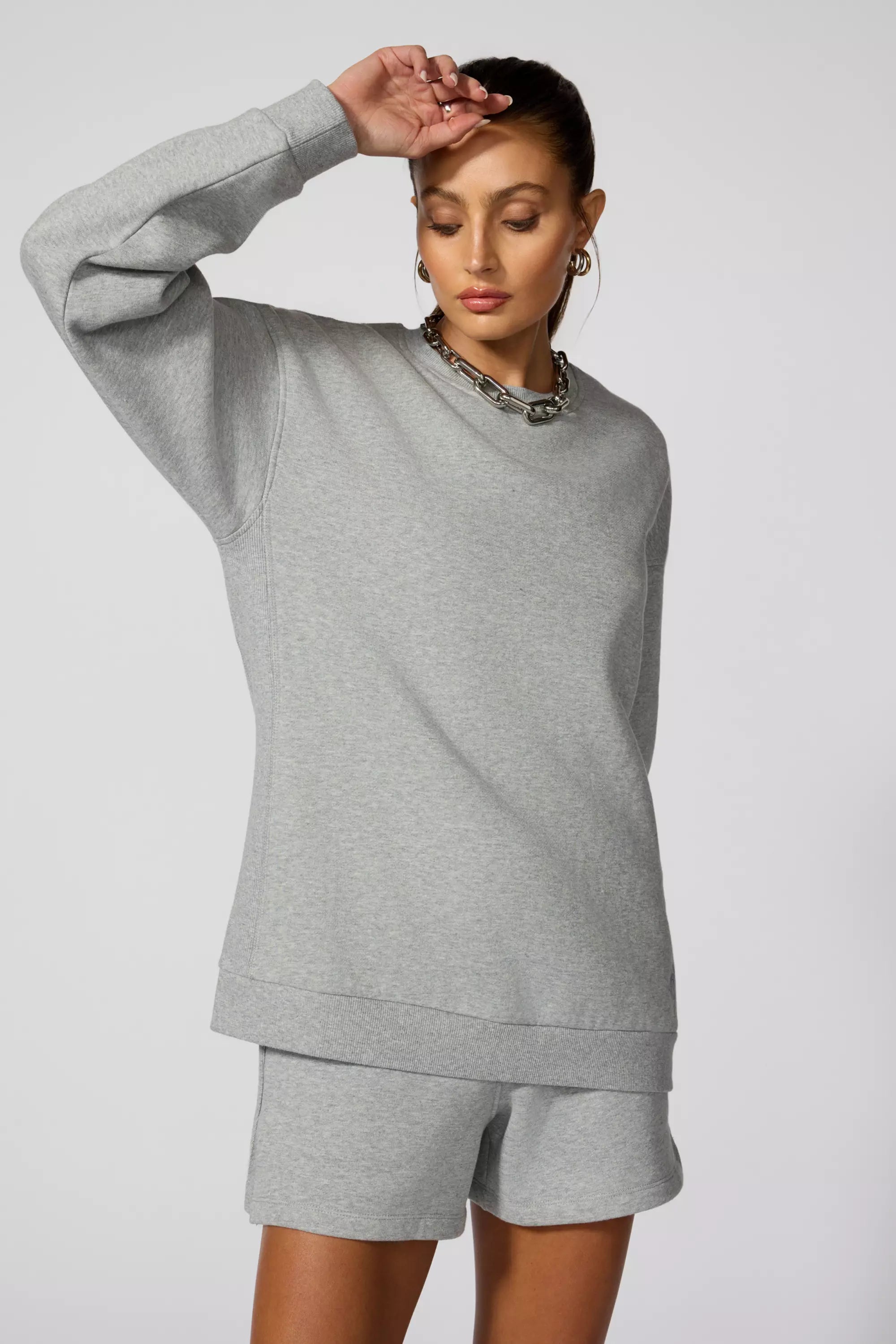 Luxefleece Relaxed Sweatshirt - Htr Concrete