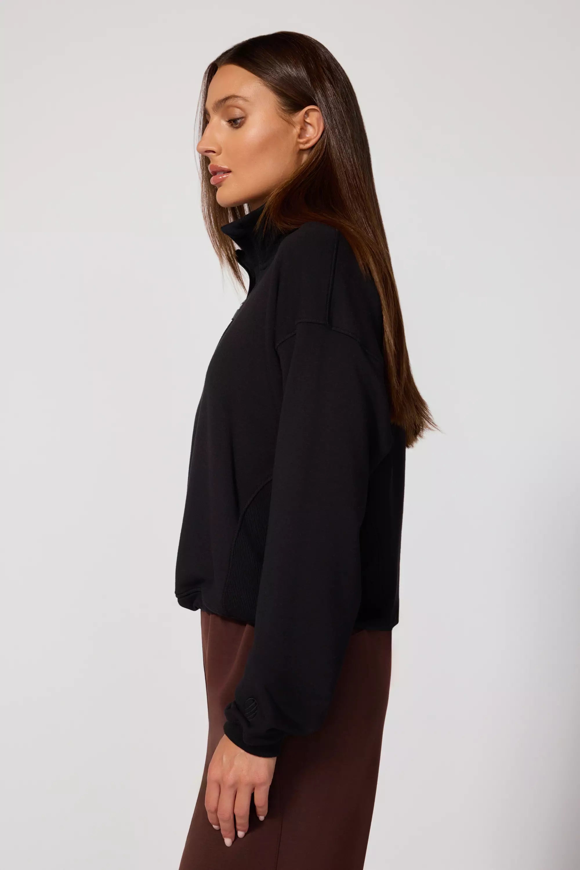 Serenity 1/4 Zip - noir