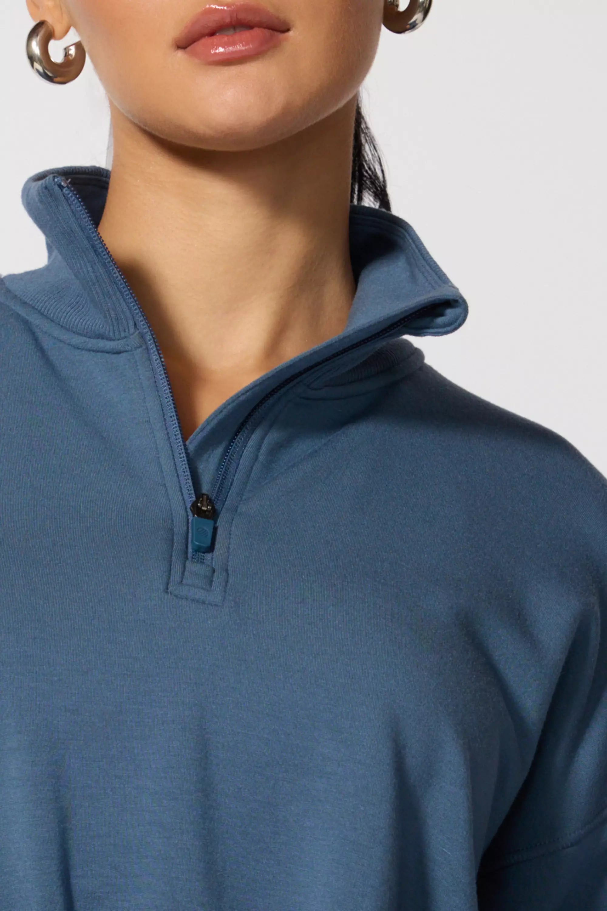 Serenity 1/4 Zip - Bleu à l'essence