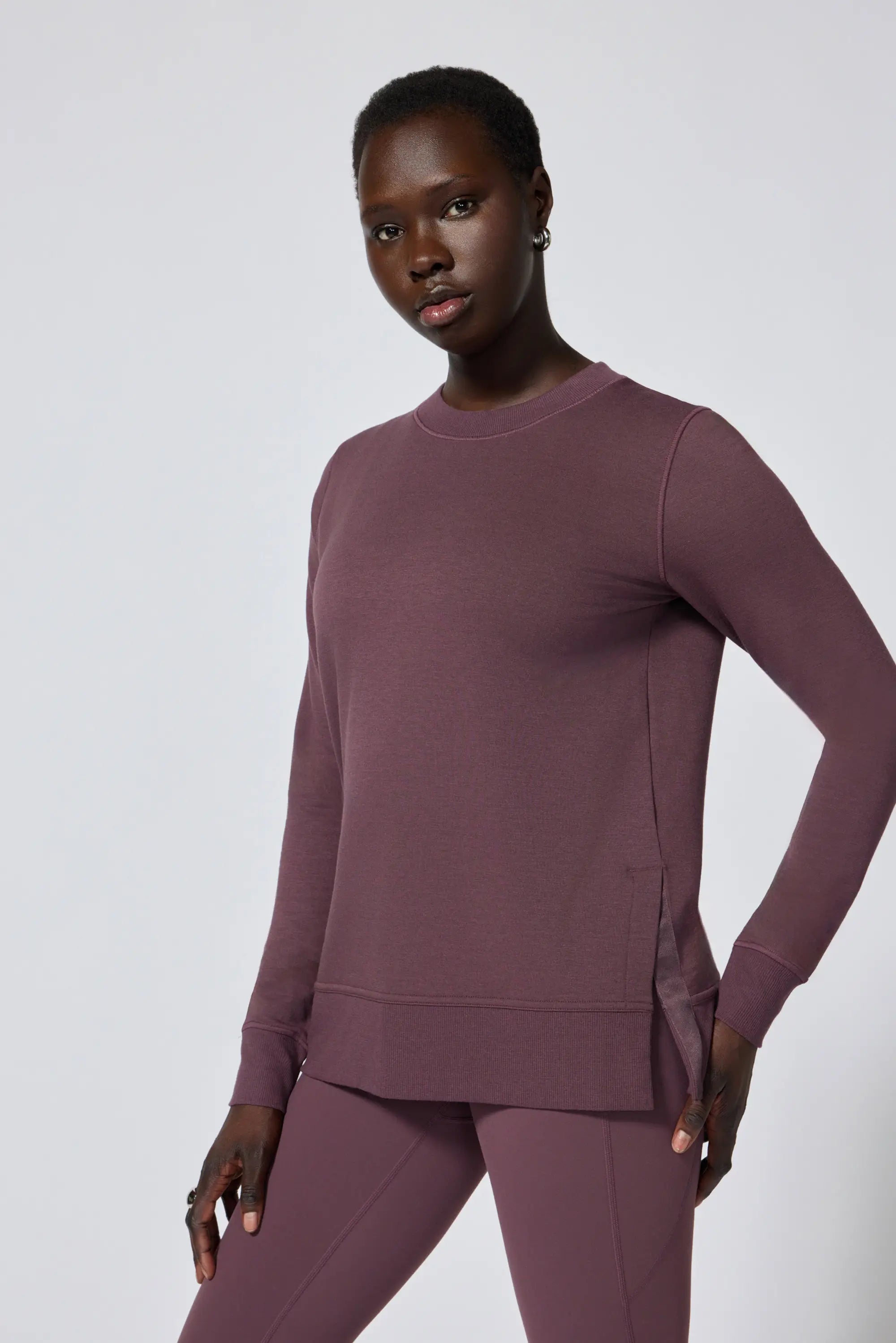 Cozy Fleece Relaxed Pullover - Huckleberry