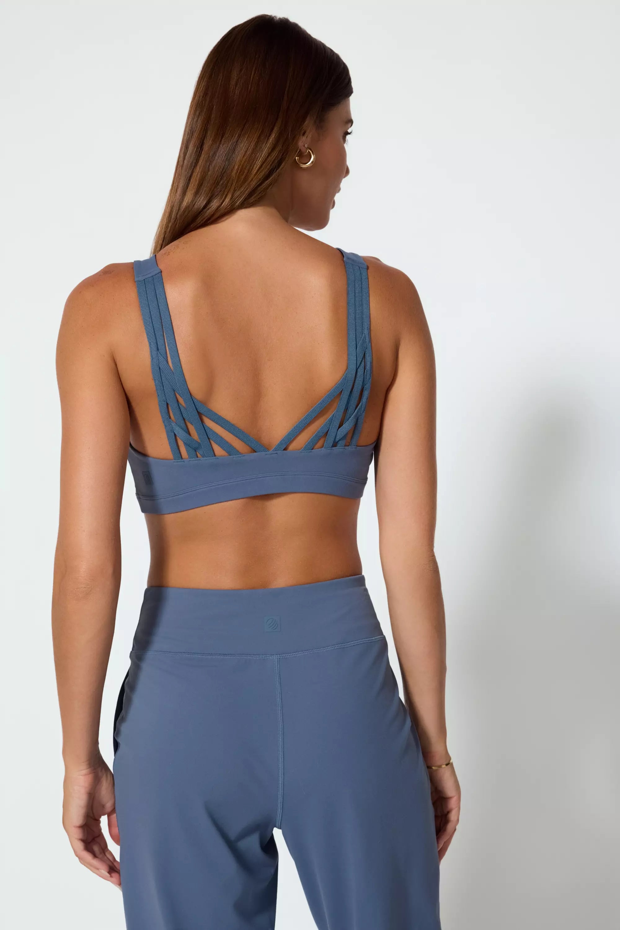 Vital Strappy Back Bra - Petrol Blue