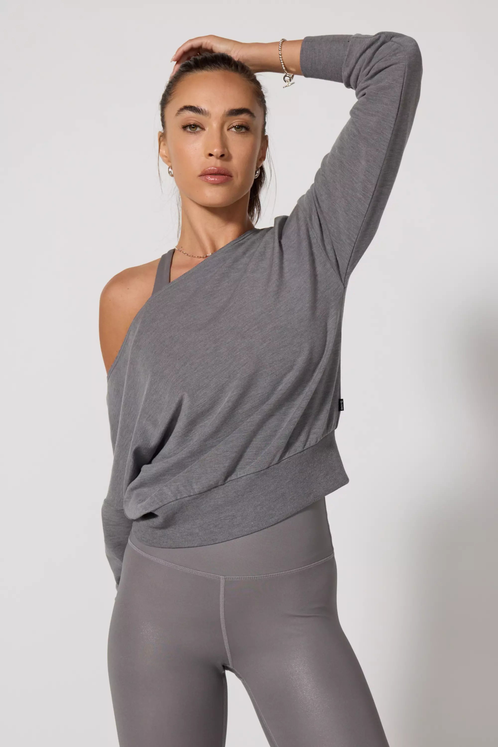 Flashdance Sweatshirt - Htr Steel Grey