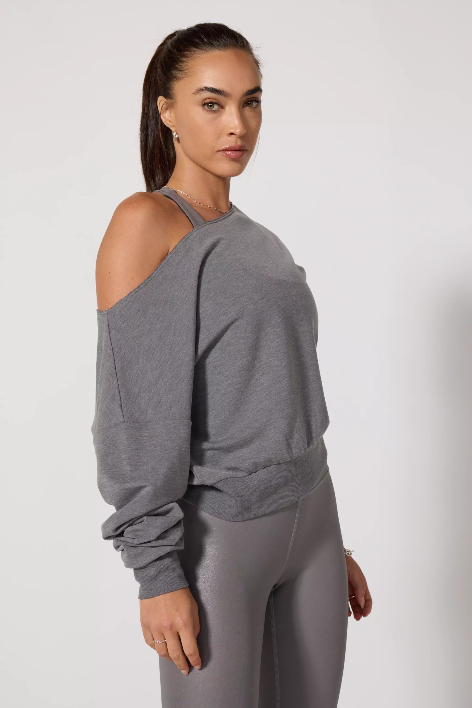 Flashdance Sweatshirt - Htr Steel Grey