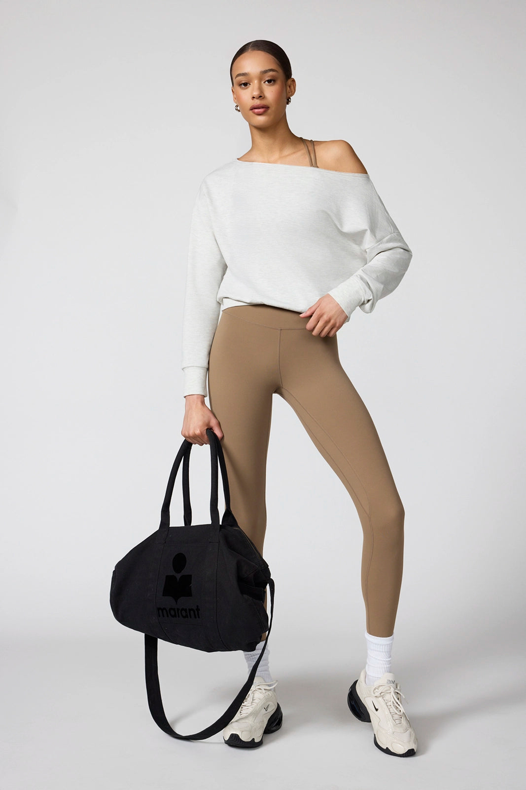 Cozy Fleece Flashdance Sweatshirt - Htr Moonbeam