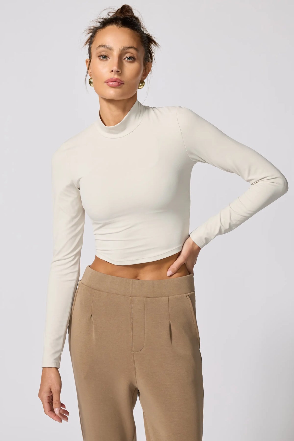 Cloud Open Back Top Moonbeam