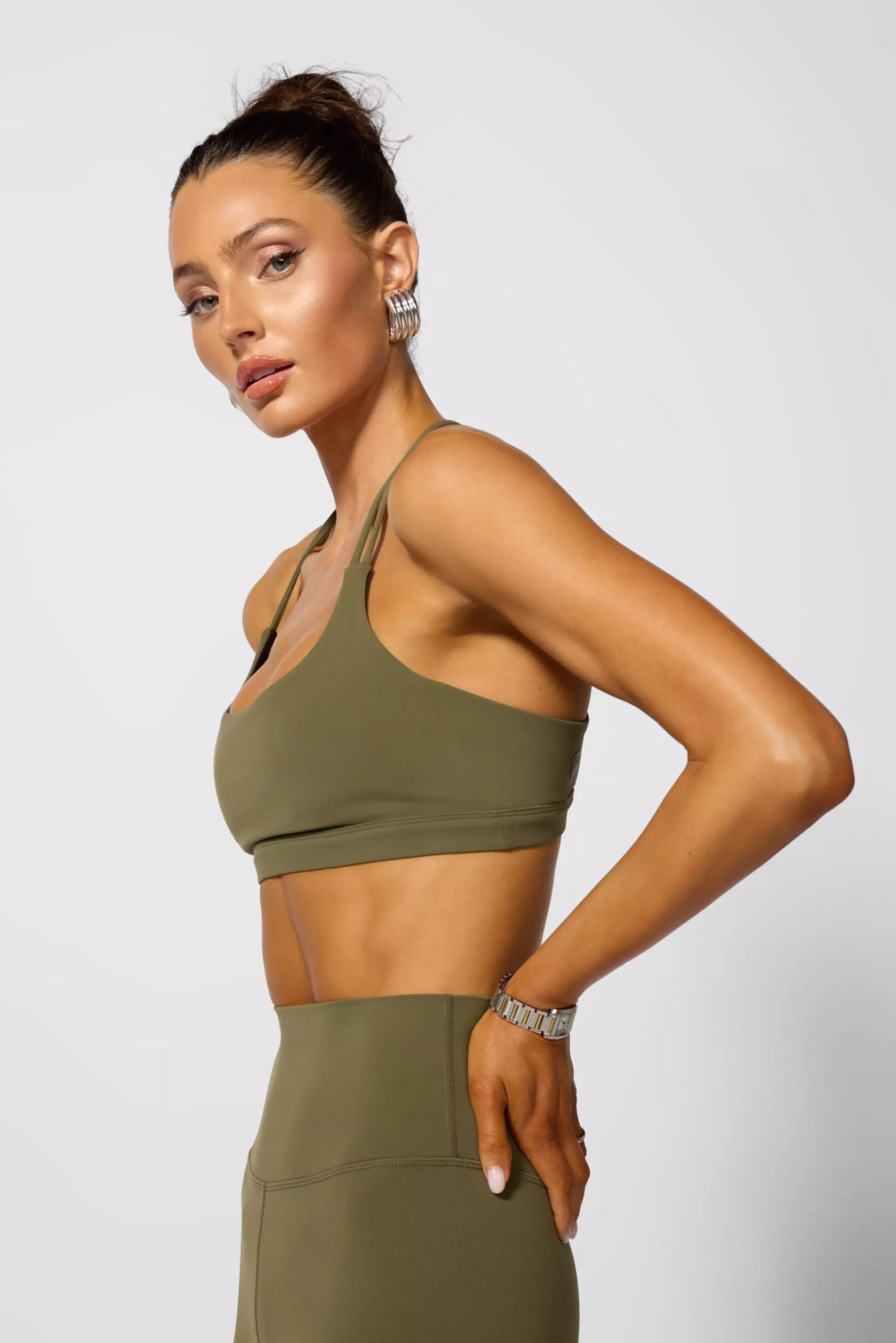 Cloud Strappy Bra - Ivy Green