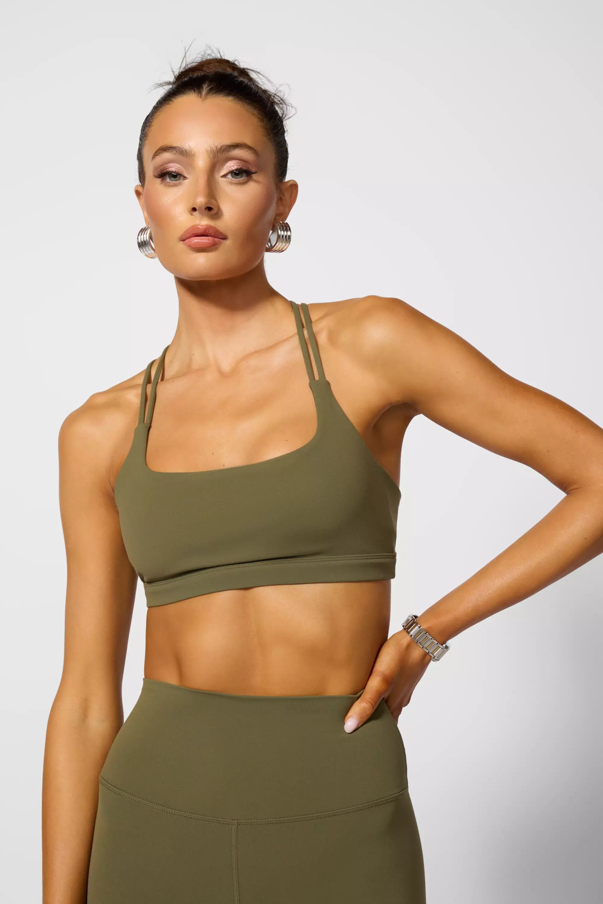 Cloud Strappy Bra - Ivy Green