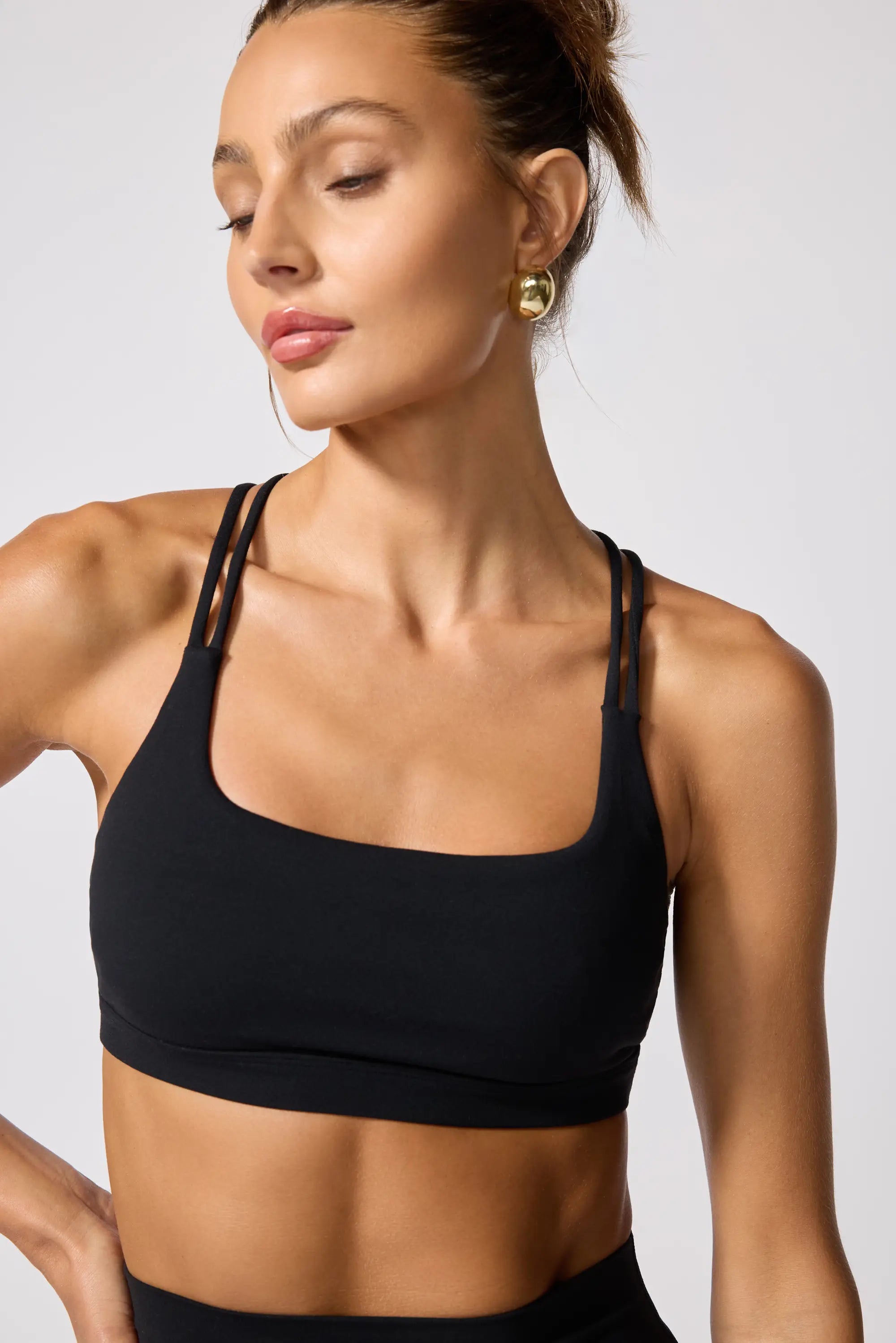 Cloud Strappy Bra - Black