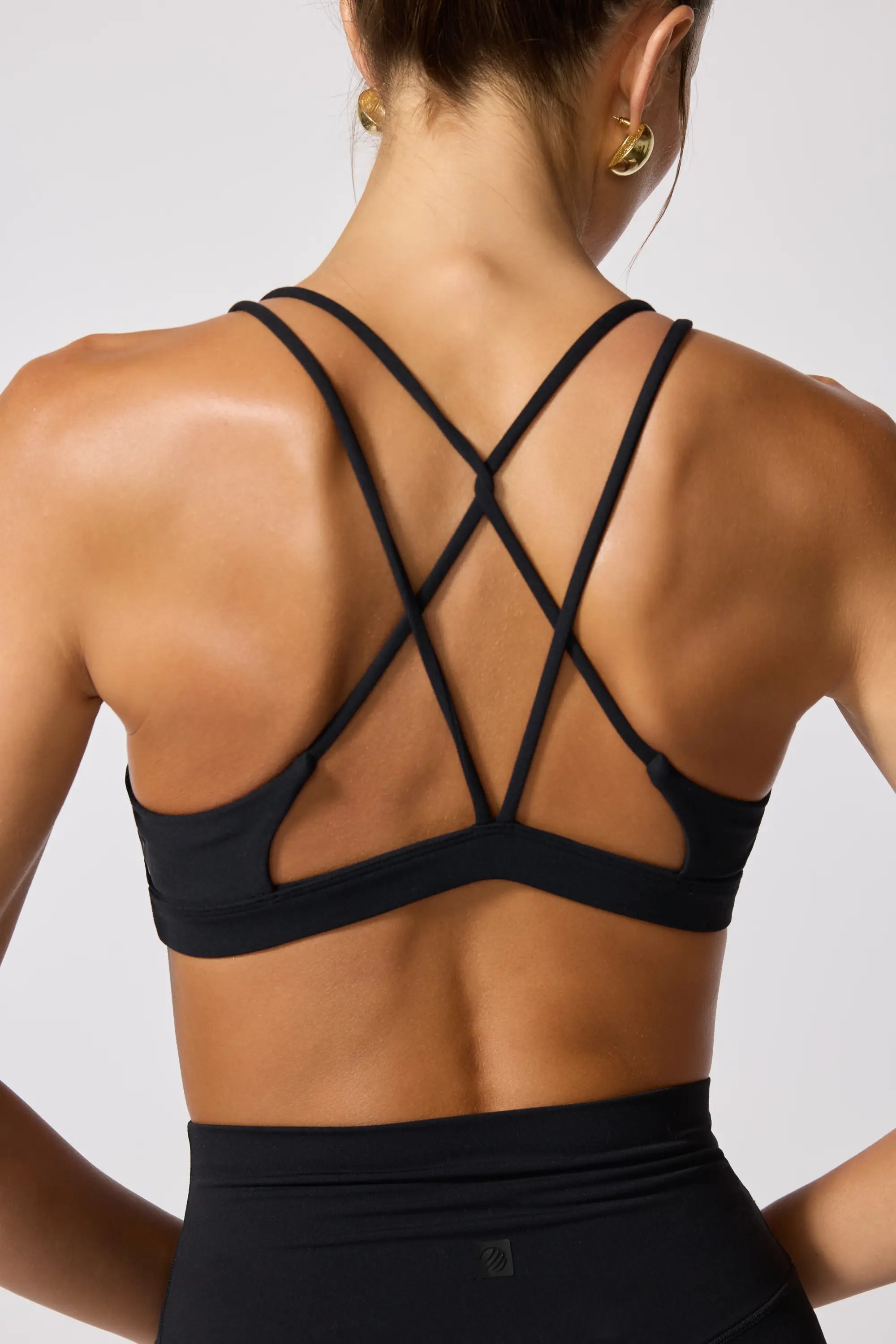 Cloud Strappy Bra - Black