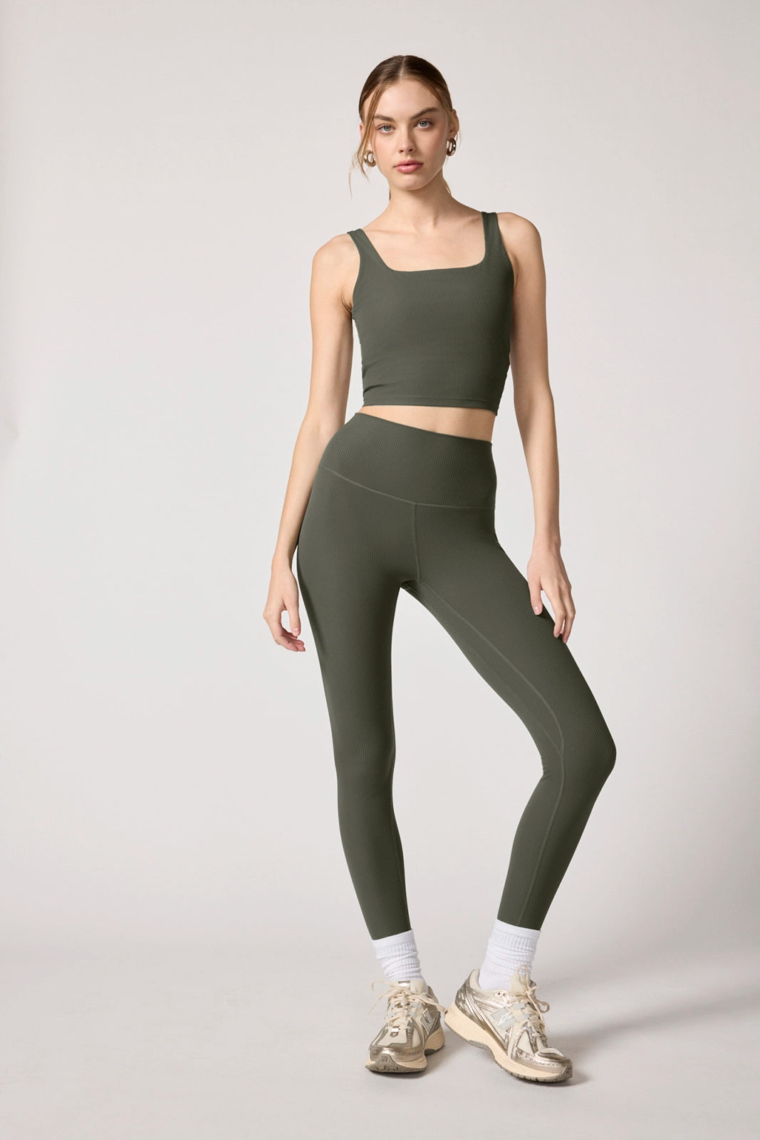 Ribbed Crop Tank with Support - Kambaba