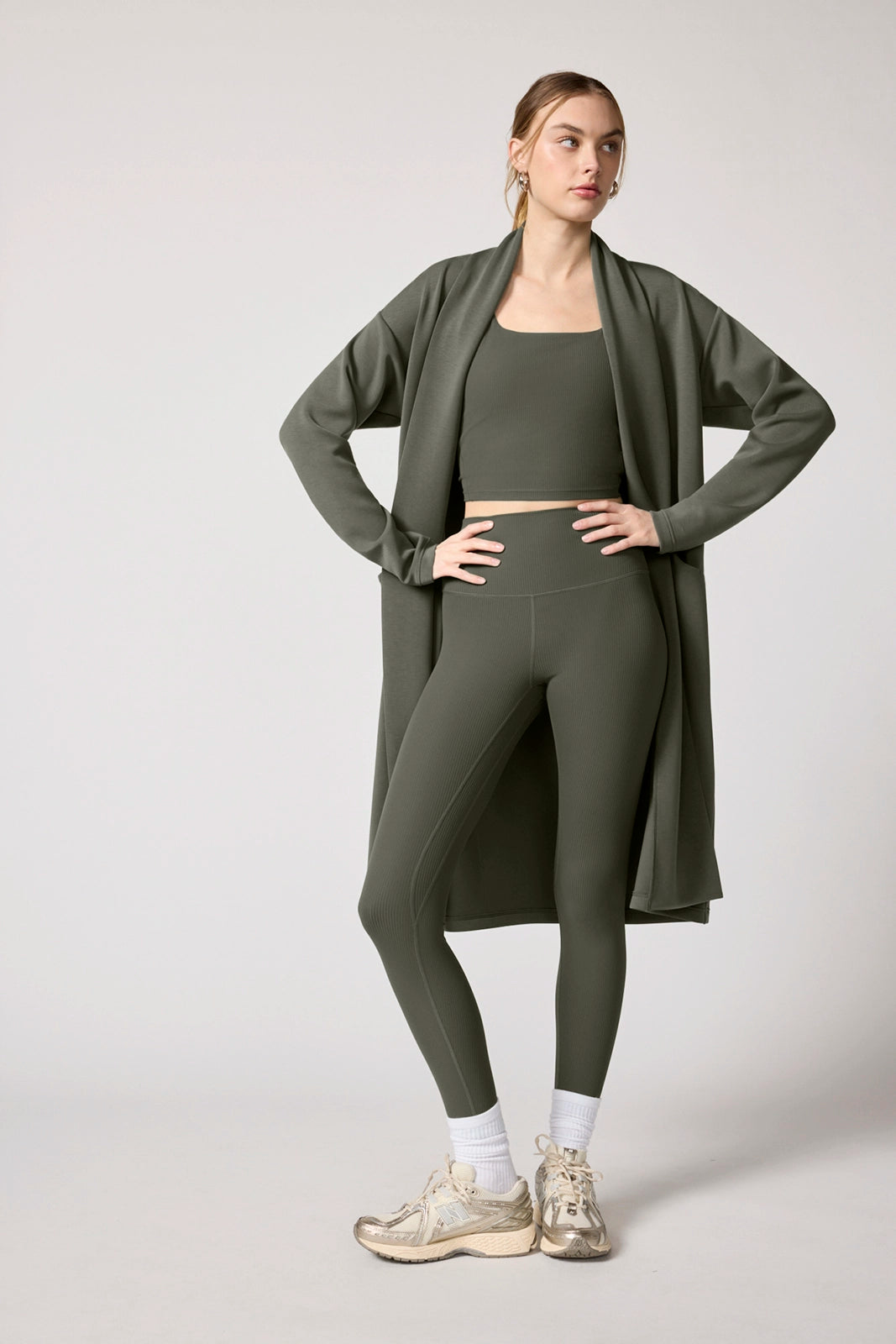 Ribbed Crop Tank with Support - Kambaba