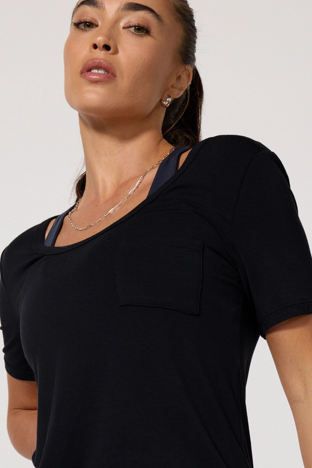 Breeze Pocket Tee - Black