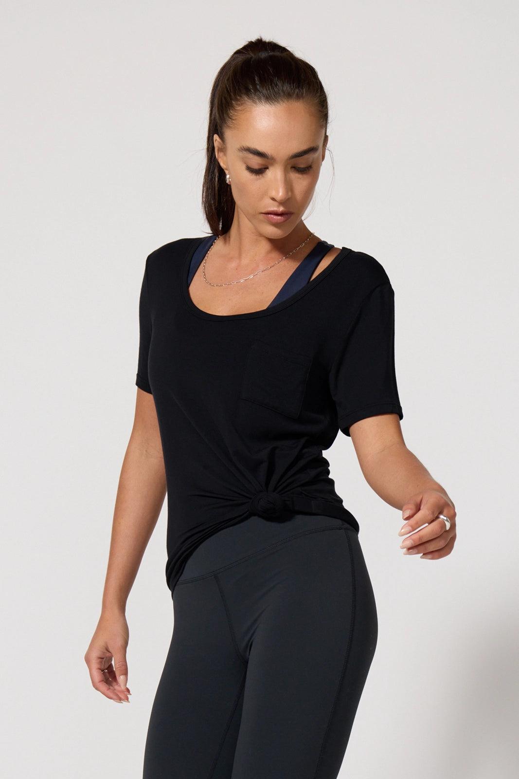Breeze Pocket Tee - Black