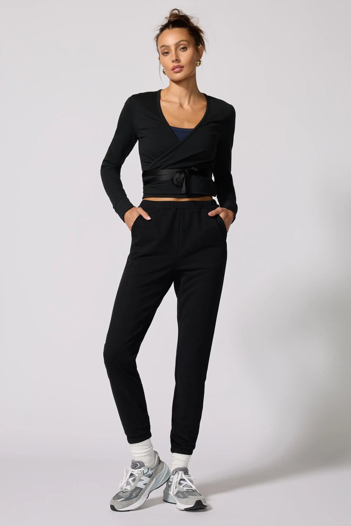 Cozy Fleece Ballet Wrap Sweatshirt
