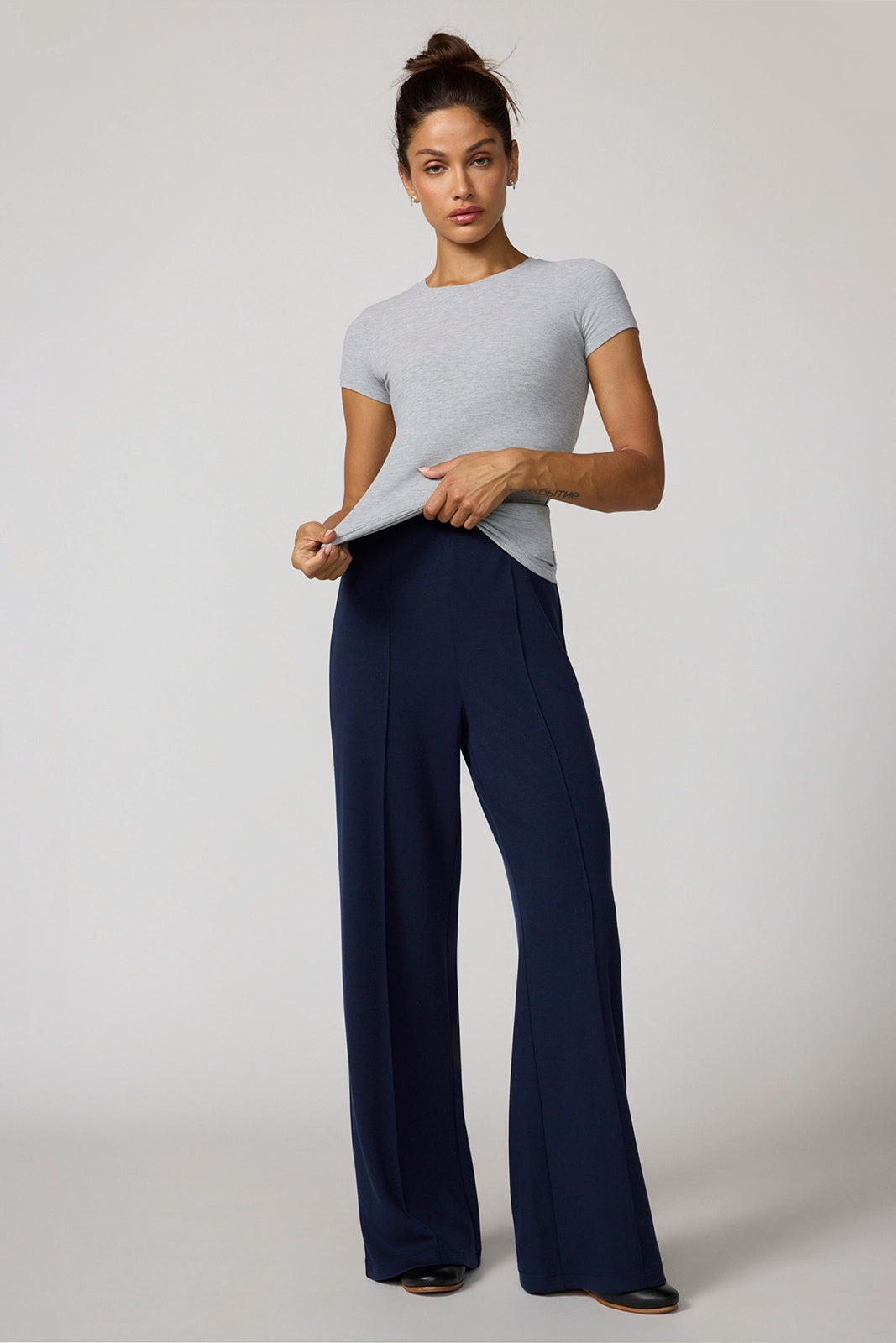 Baby Rib Tee - Htr Concrete