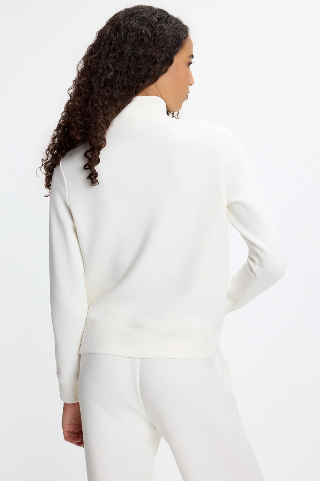 Dreamweave™ Mock Neck Sweatshirt - Vanilla