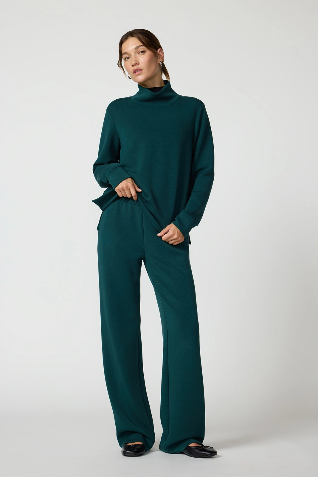 Dreamweave Mock Neck Sweatshirt - Ponderosa Pine