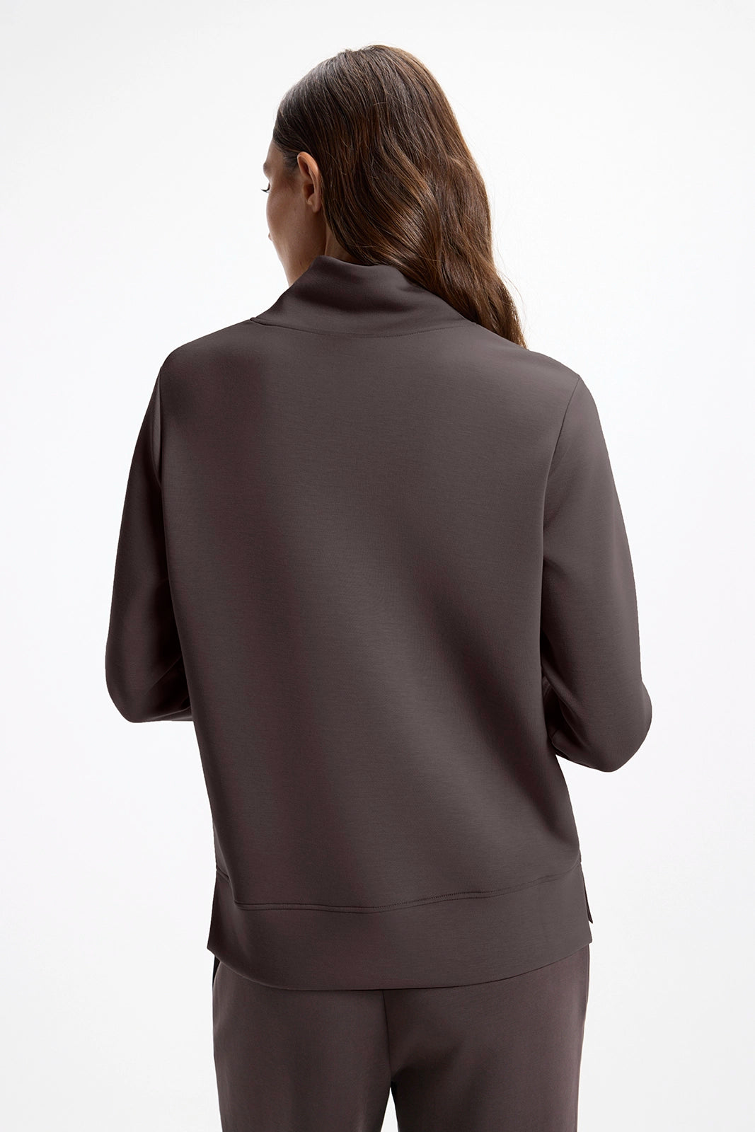Dreamweave™ Mock Neck Sweatshirt - Java
