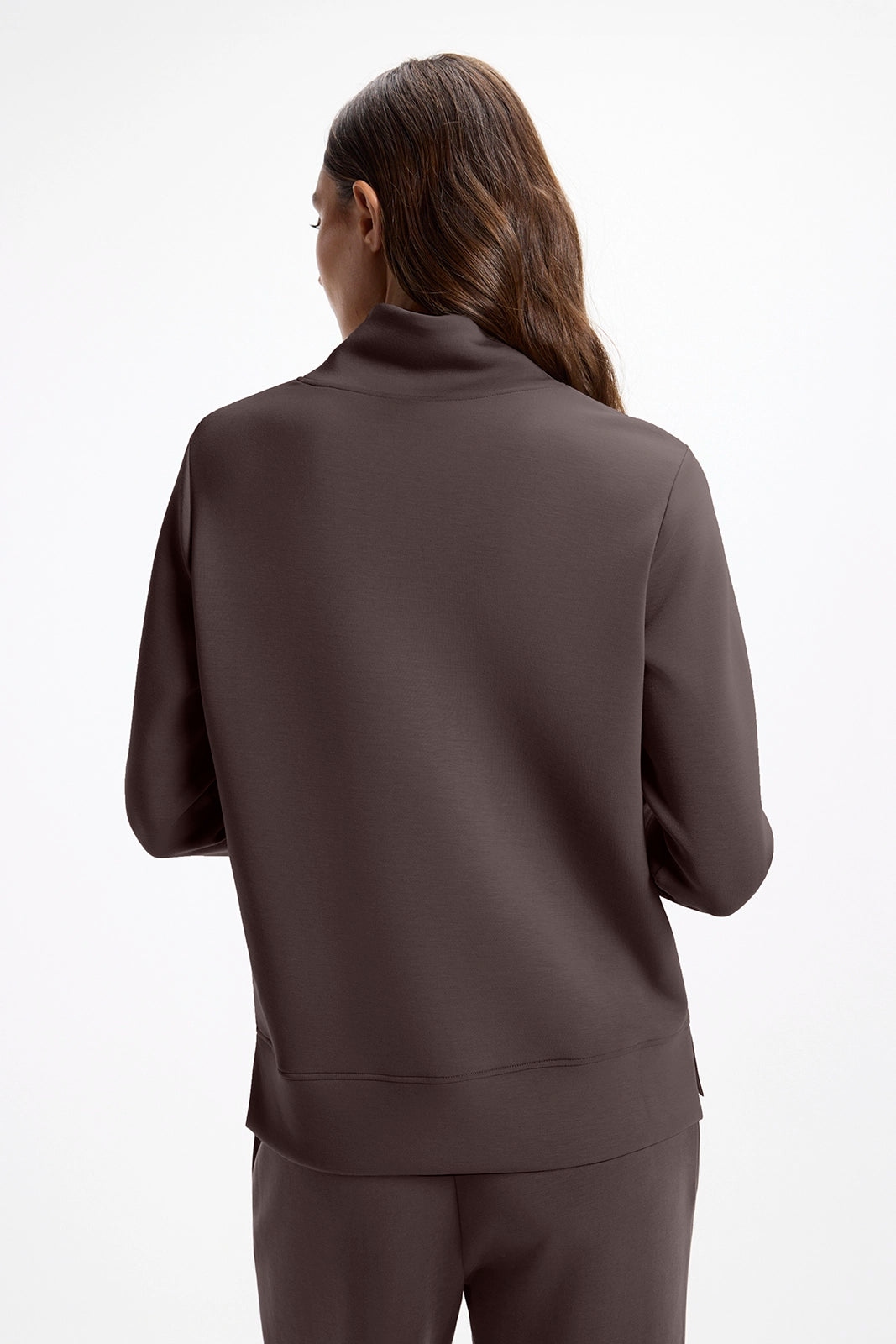 Dreamweave™ Mock Neck Sweatshirt - Java