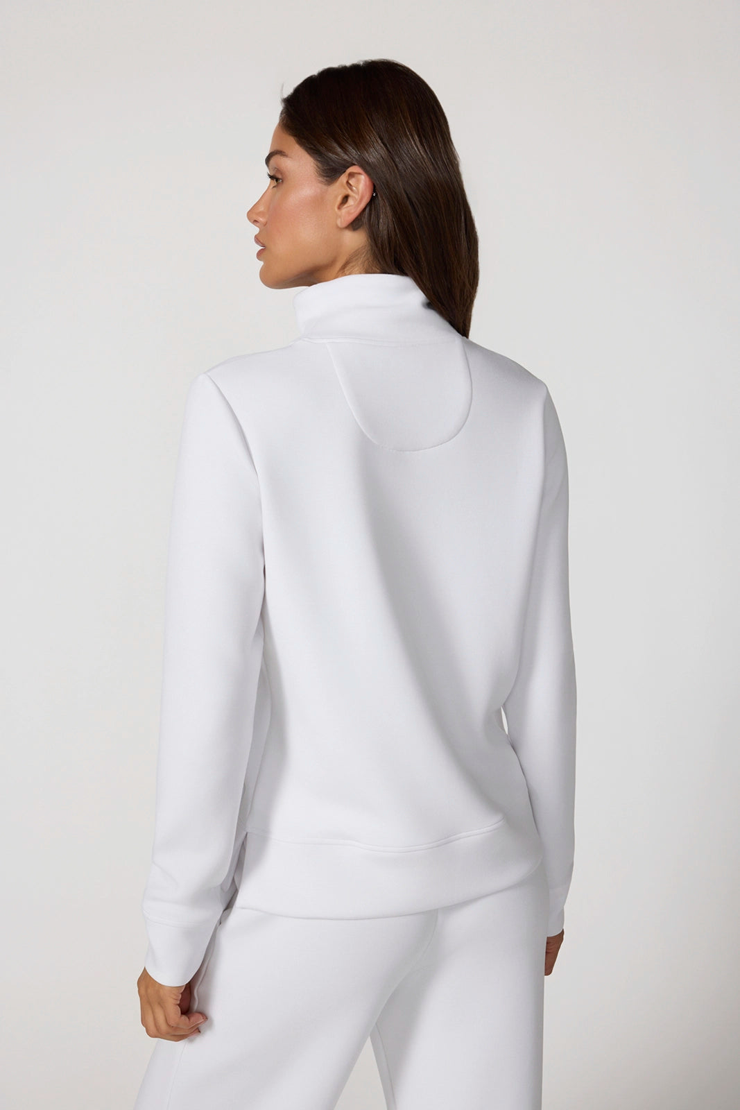 Dreamweave™ Mock Neck Sweatshirt - Brilliant White