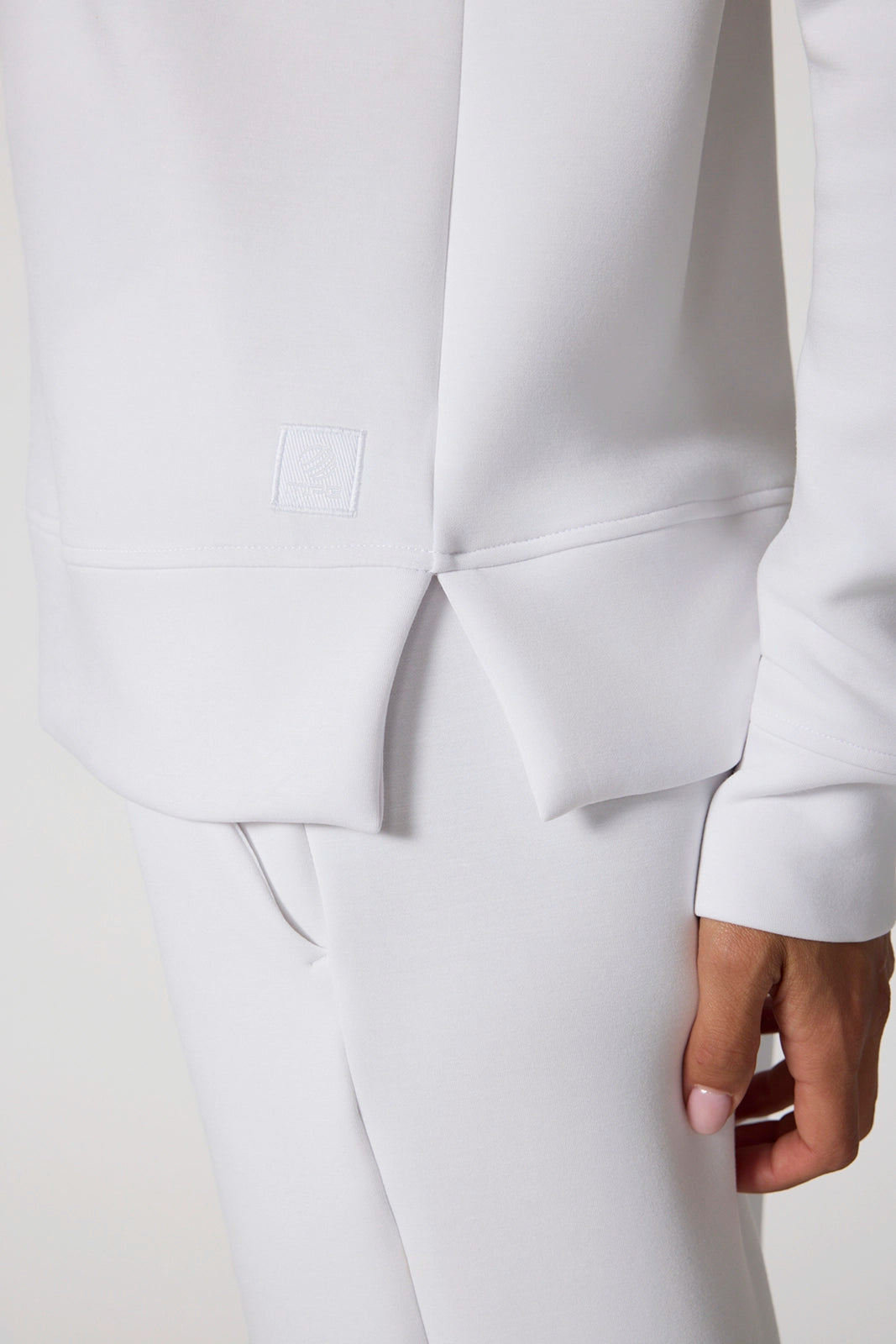 Dreamweave™ Mock Neck Sweatshirt - Brilliant White