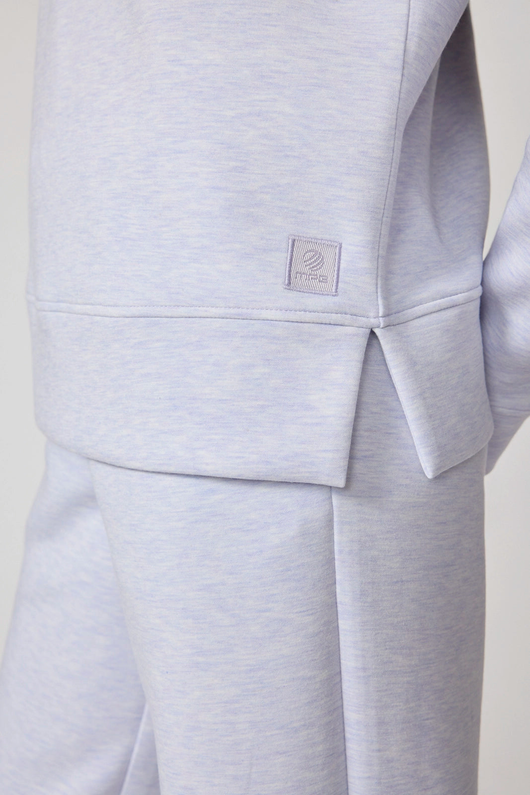 Dreamweave Mock Neck Sweatshirt - Htr Sweet Lavender