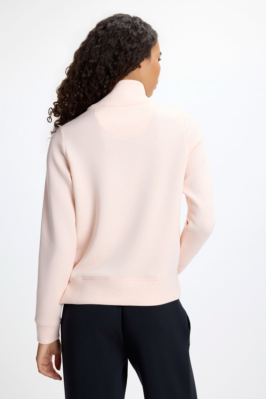 Dreamweave™ Mock Neck Sweatshirt - Htr Pearl Blush