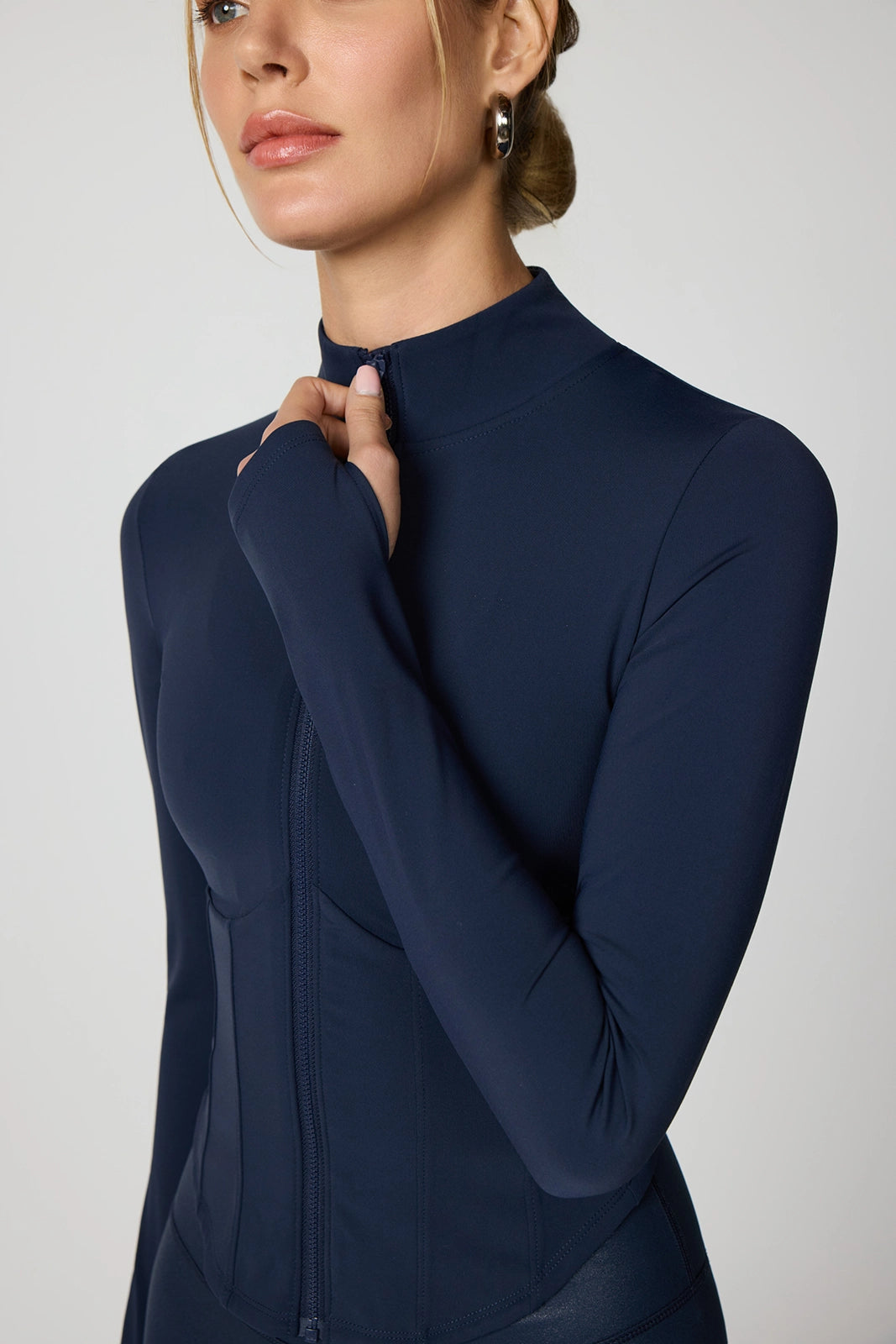 Sculpt Corset Full Zip - Navy Blazer