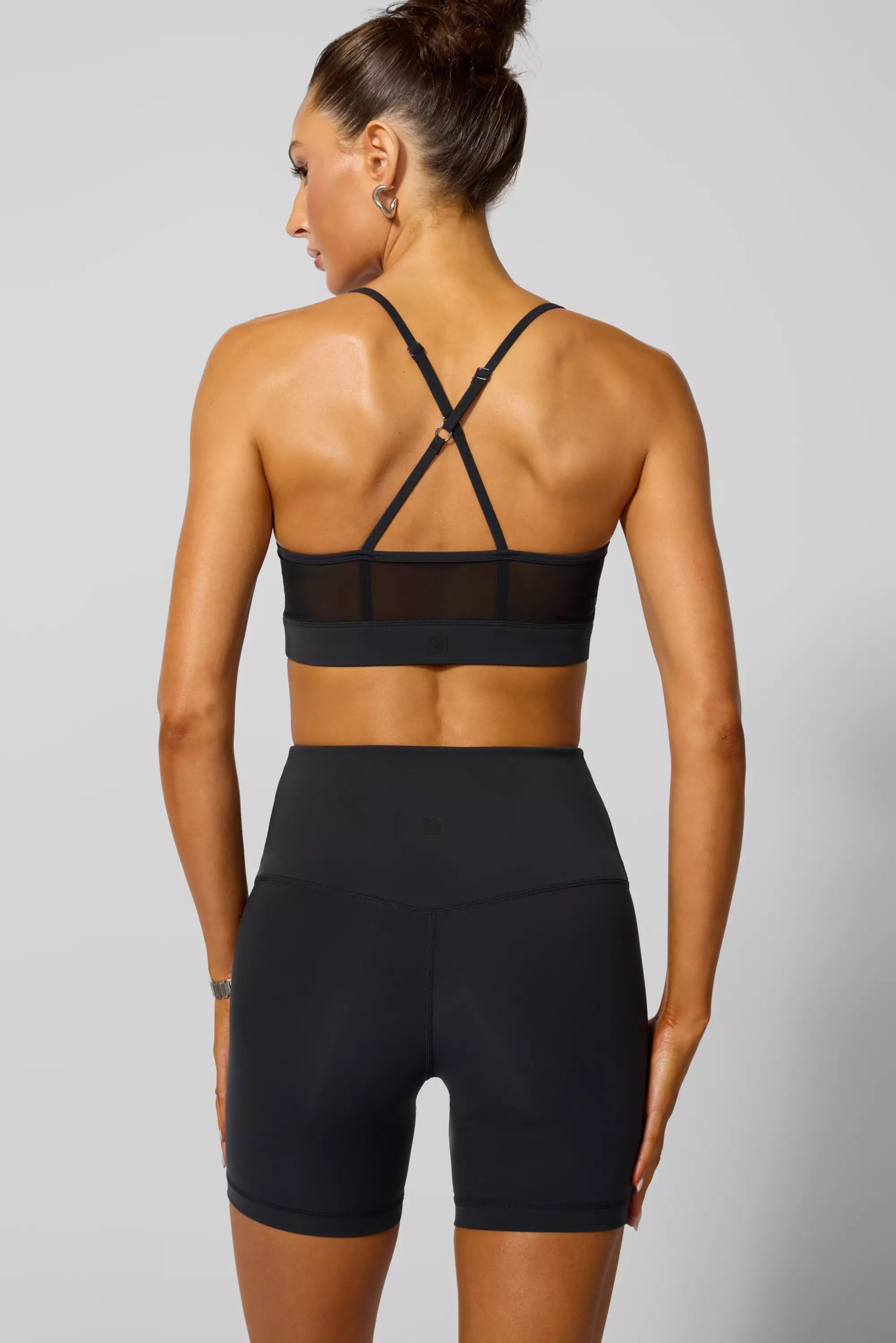 Sculpt Cross Back Bra - Black Jet