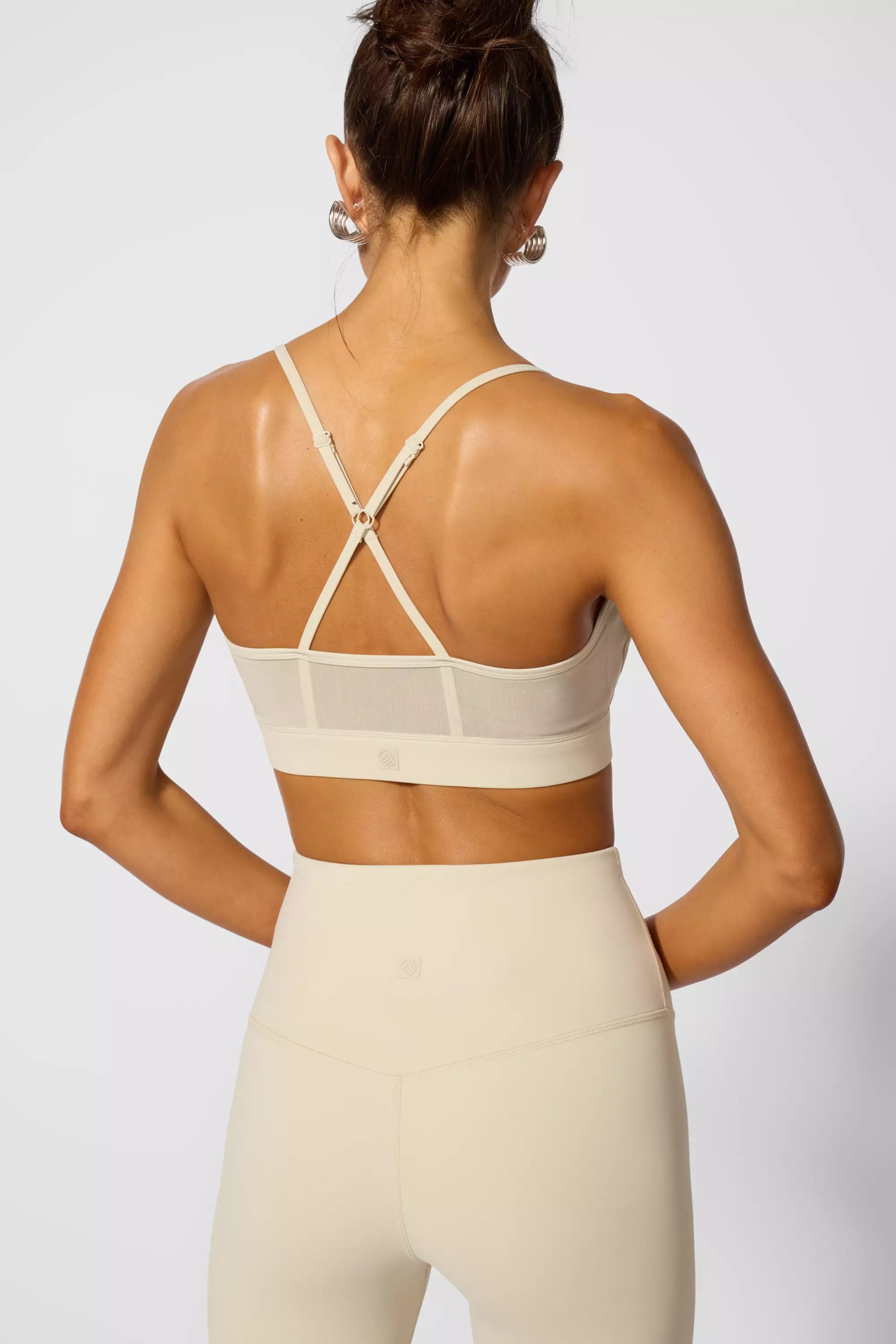 Sculpt Cross Back Bra - Arroz marrón