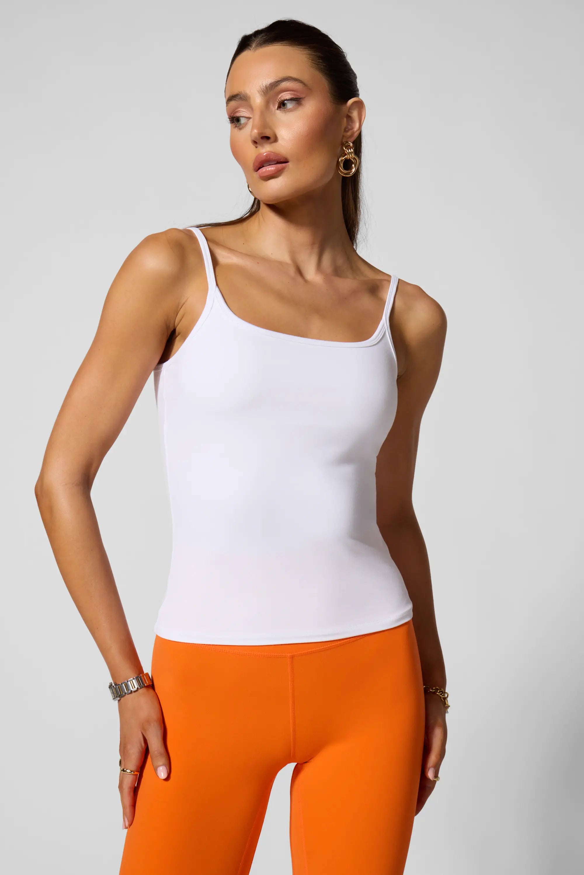 Cloud Strappy Tank - Brilliant White