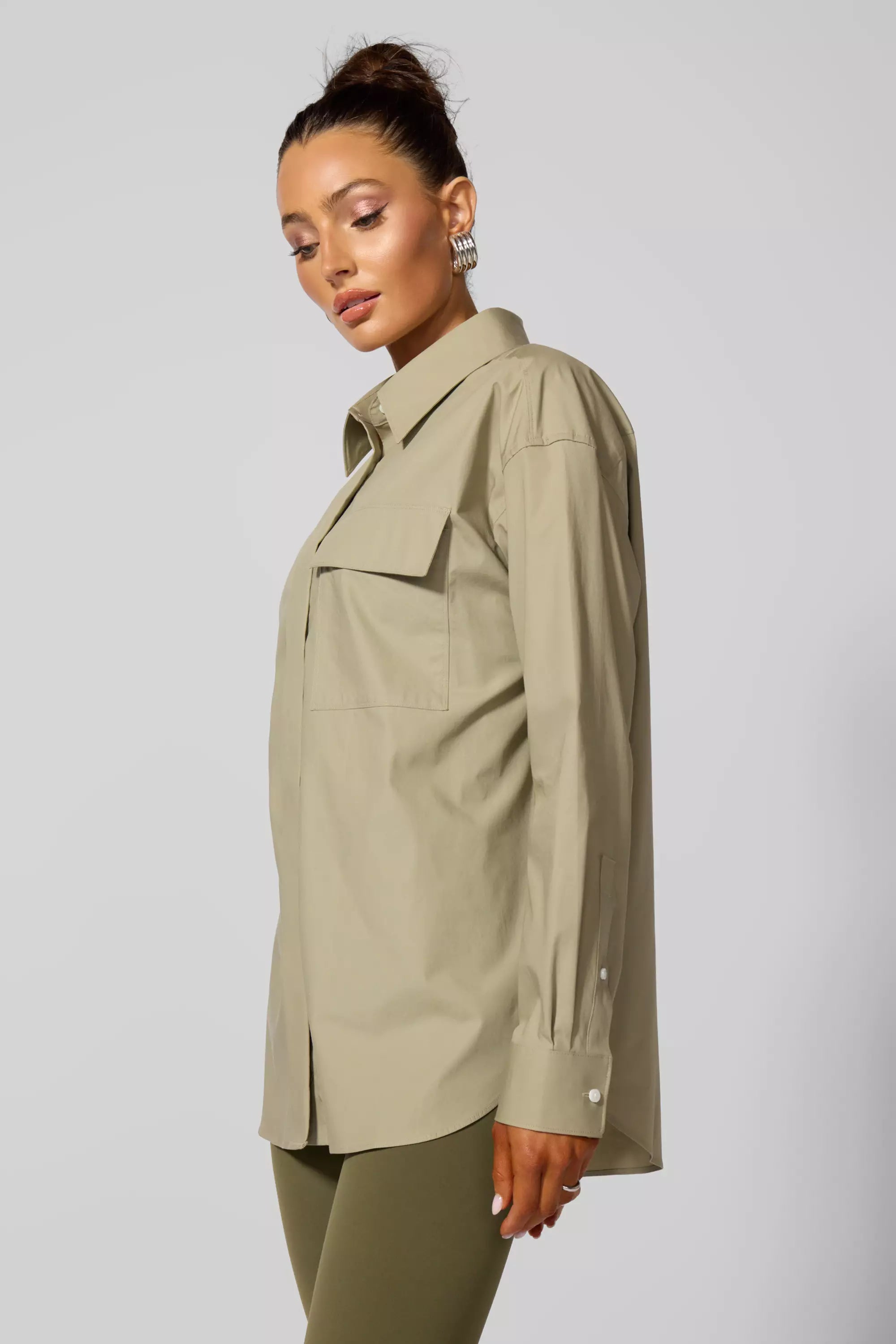 Button Up Shirt - Silver Sage